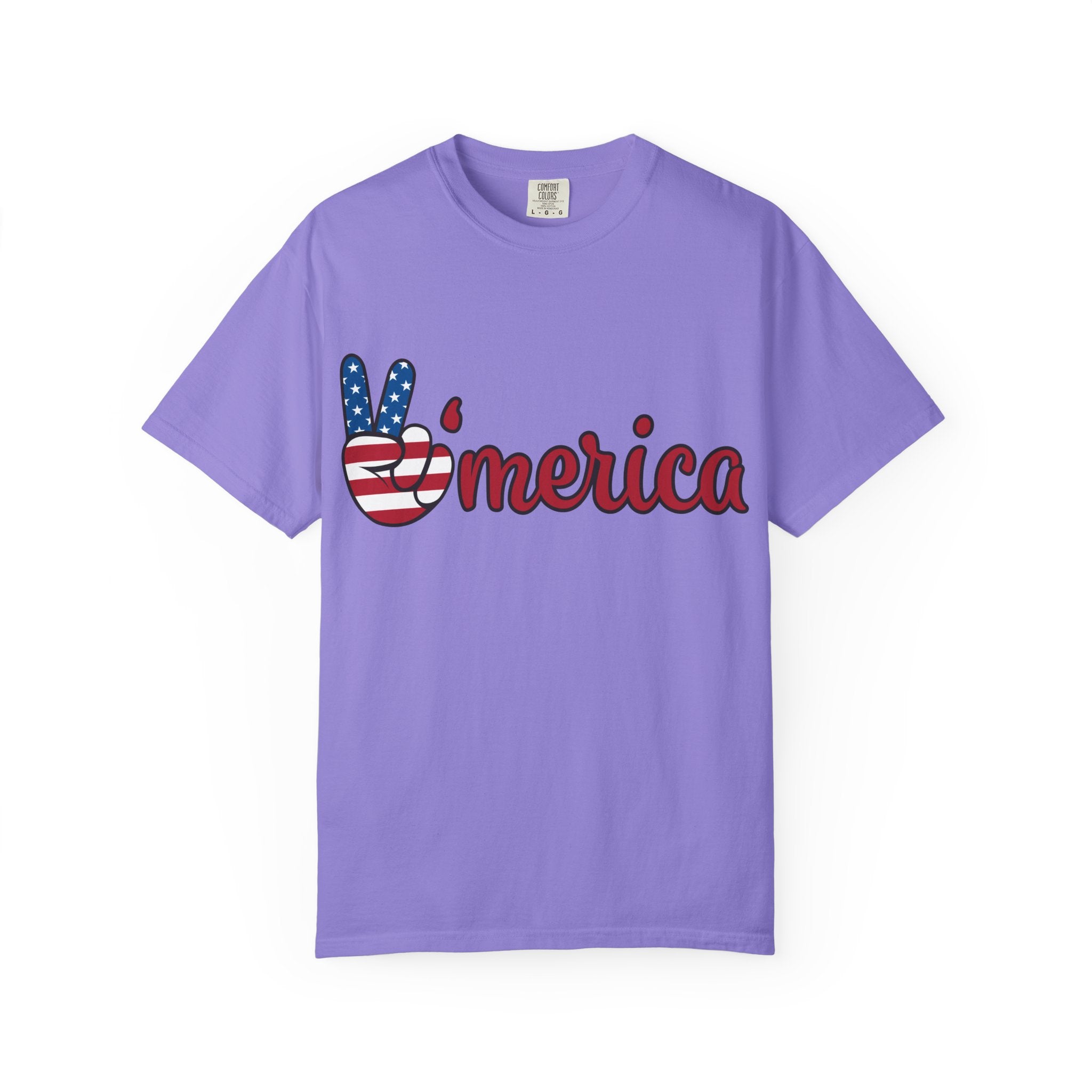 'Merica Peace Sign T-Shirt — 250th Anniversary of America Flag Tee (1776–2026)