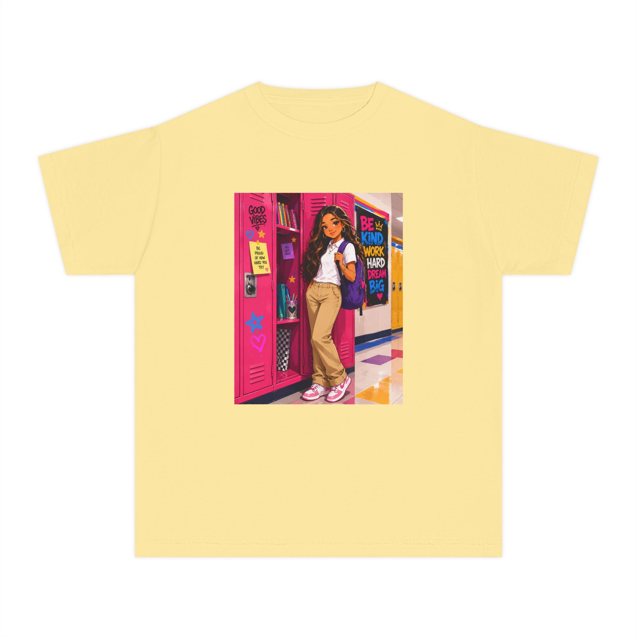 Schoolgirl Locker Youth Tee — Personalized "Olivia" Schoolgirl Locker Graphic Shirt