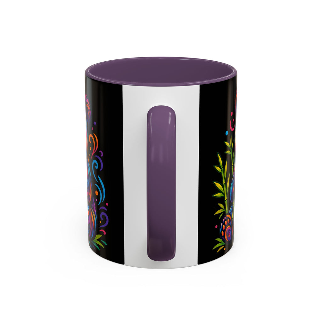 Colorful Panda Coffee Mug — Vibrant Bamboo Accent Mug (11/15oz)