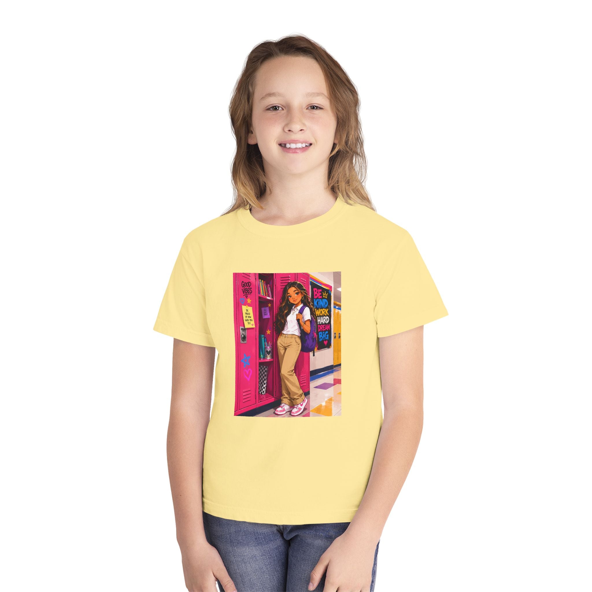Schoolgirl Locker Youth Tee — Personalized "Olivia" Schoolgirl Locker Graphic Shirt