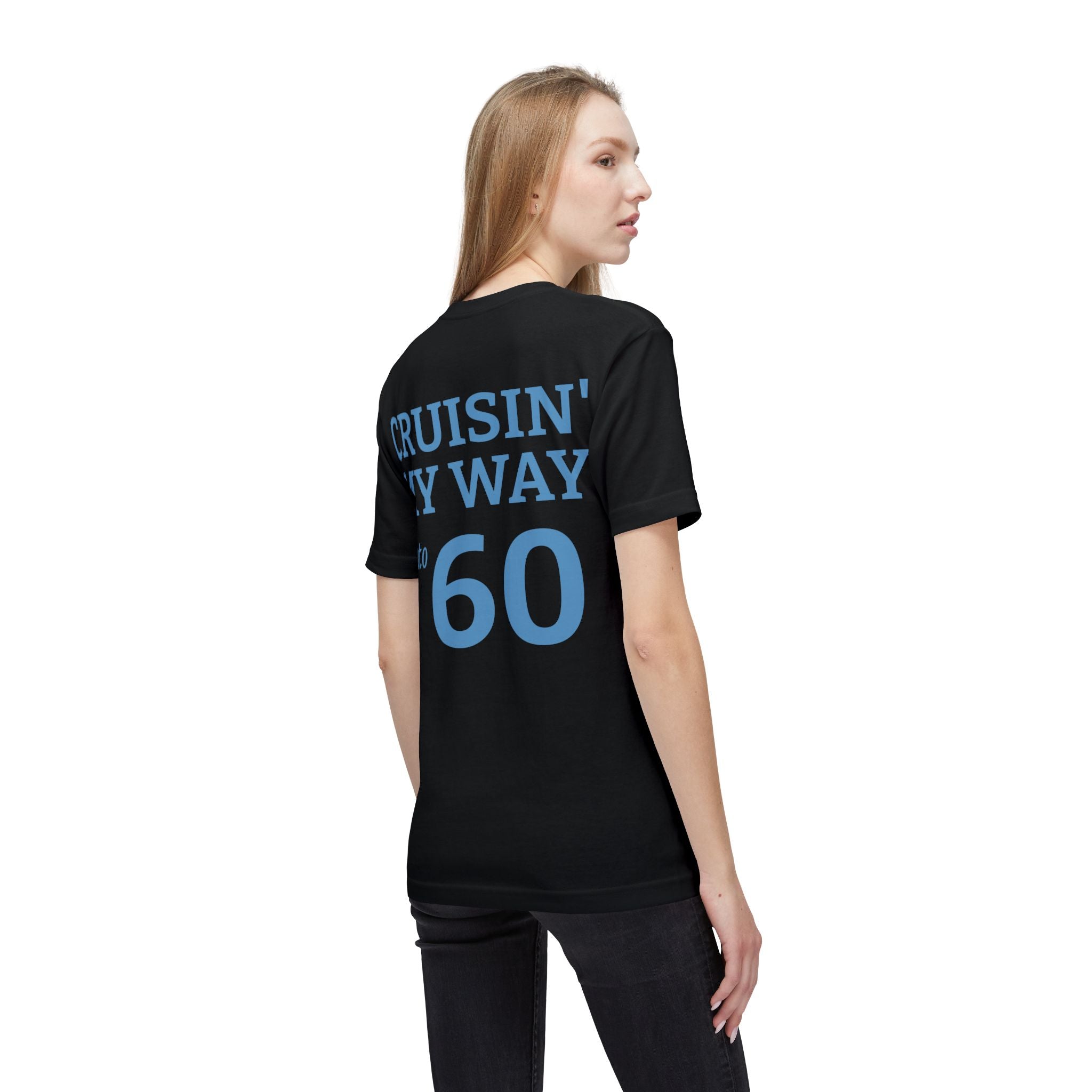 Cruisin' My Way Into 60 T-Shirt — Vintage Route 66 Classic Car Birthday Tee