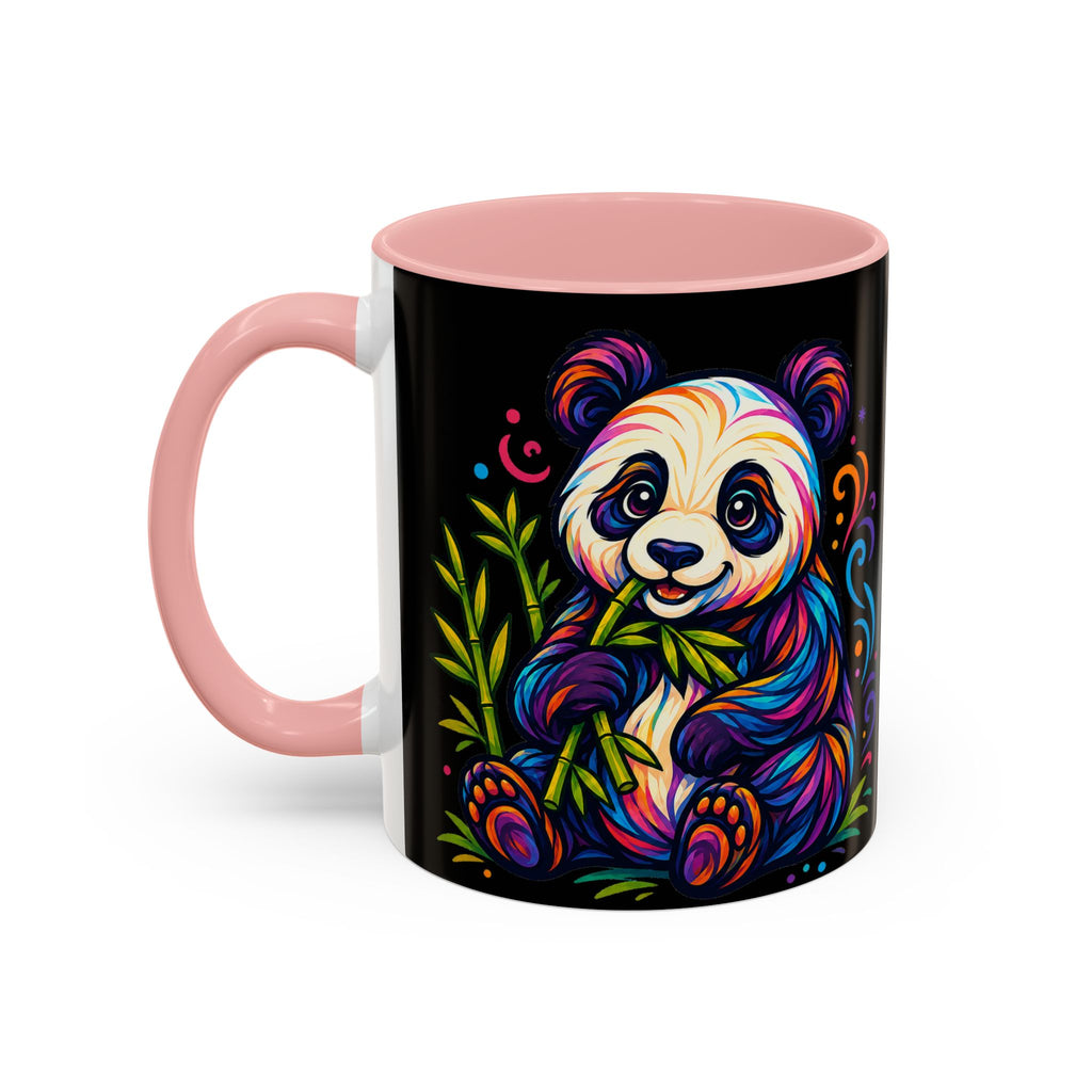 Colorful Panda Coffee Mug — Vibrant Bamboo Accent Mug (11/15oz)