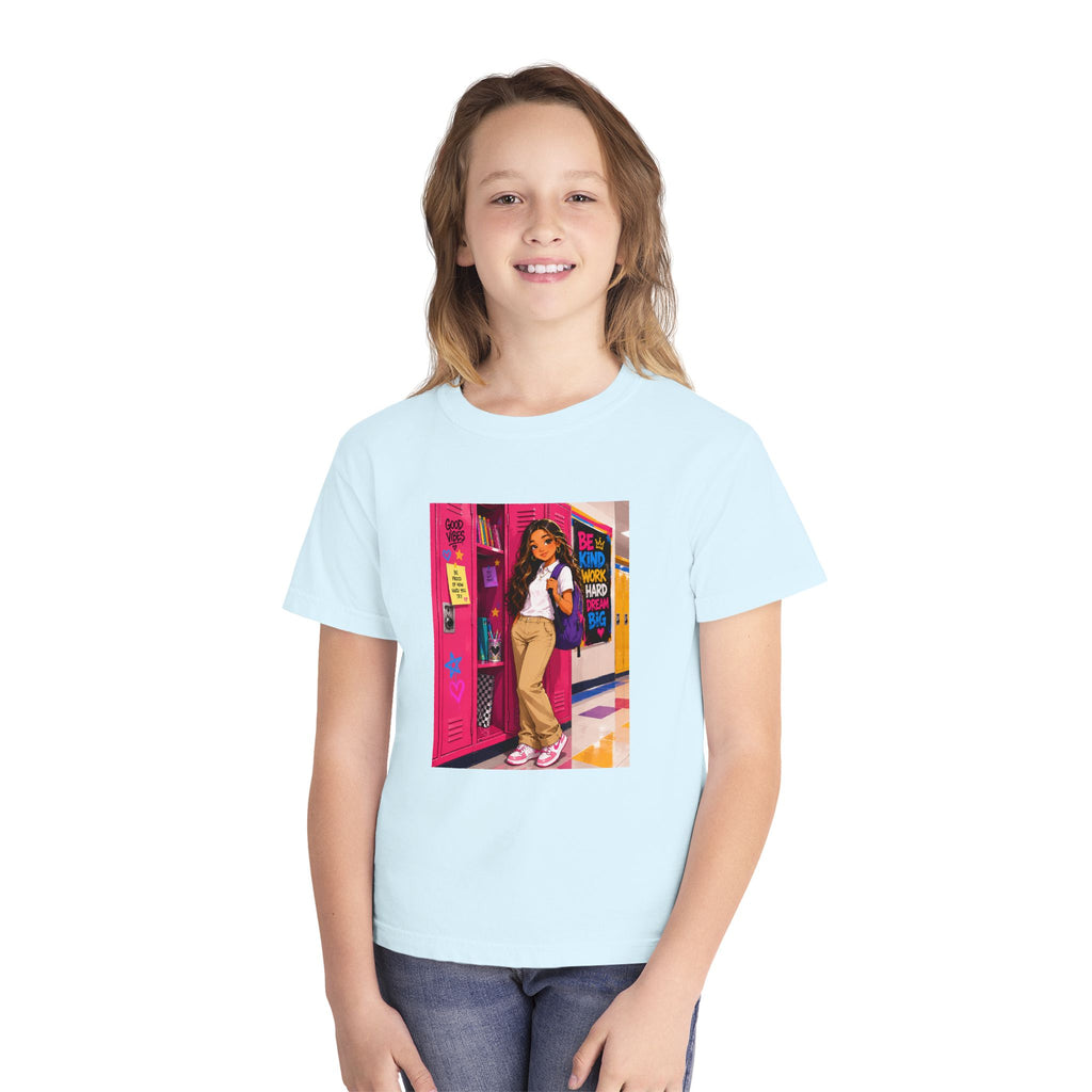 Schoolgirl Locker Youth Tee — Personalized "Olivia" Schoolgirl Locker Graphic Shirt