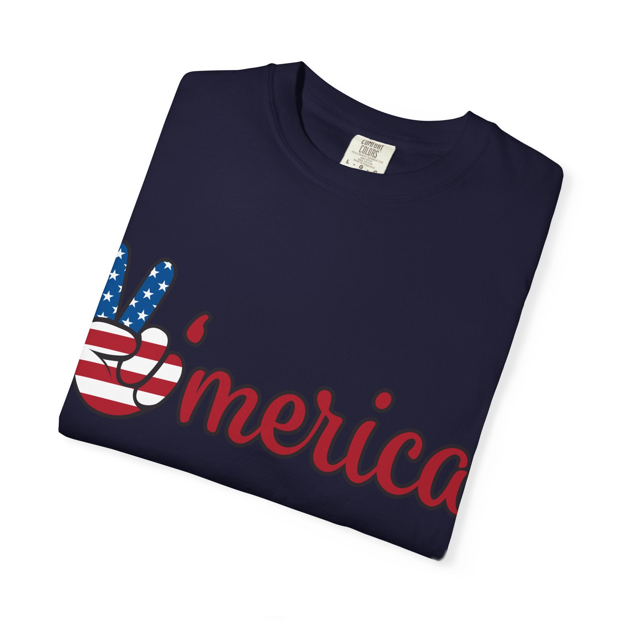 'Merica Peace Sign T-Shirt — 250th Anniversary of America Flag Tee (1776–2026)
