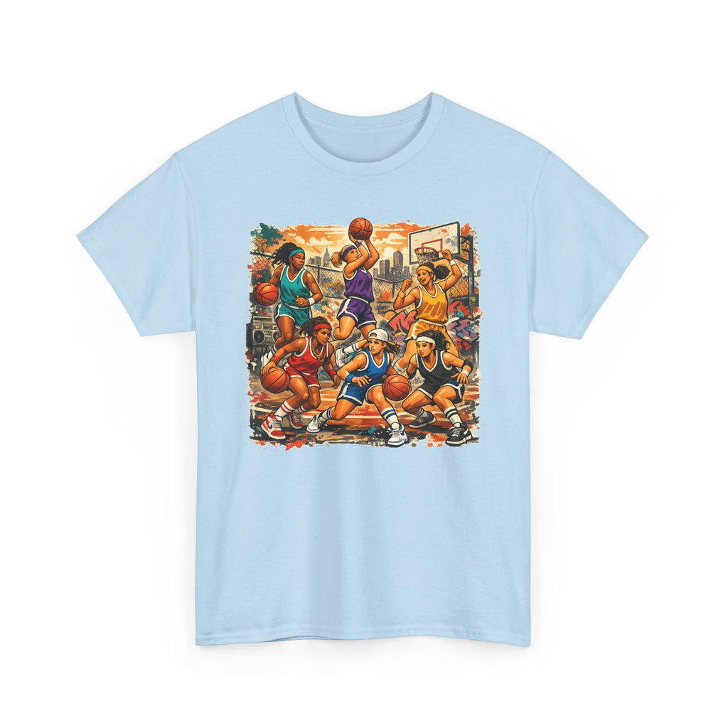 Street Basketball Crew Graphic Tee — Urban Court Players Illustration