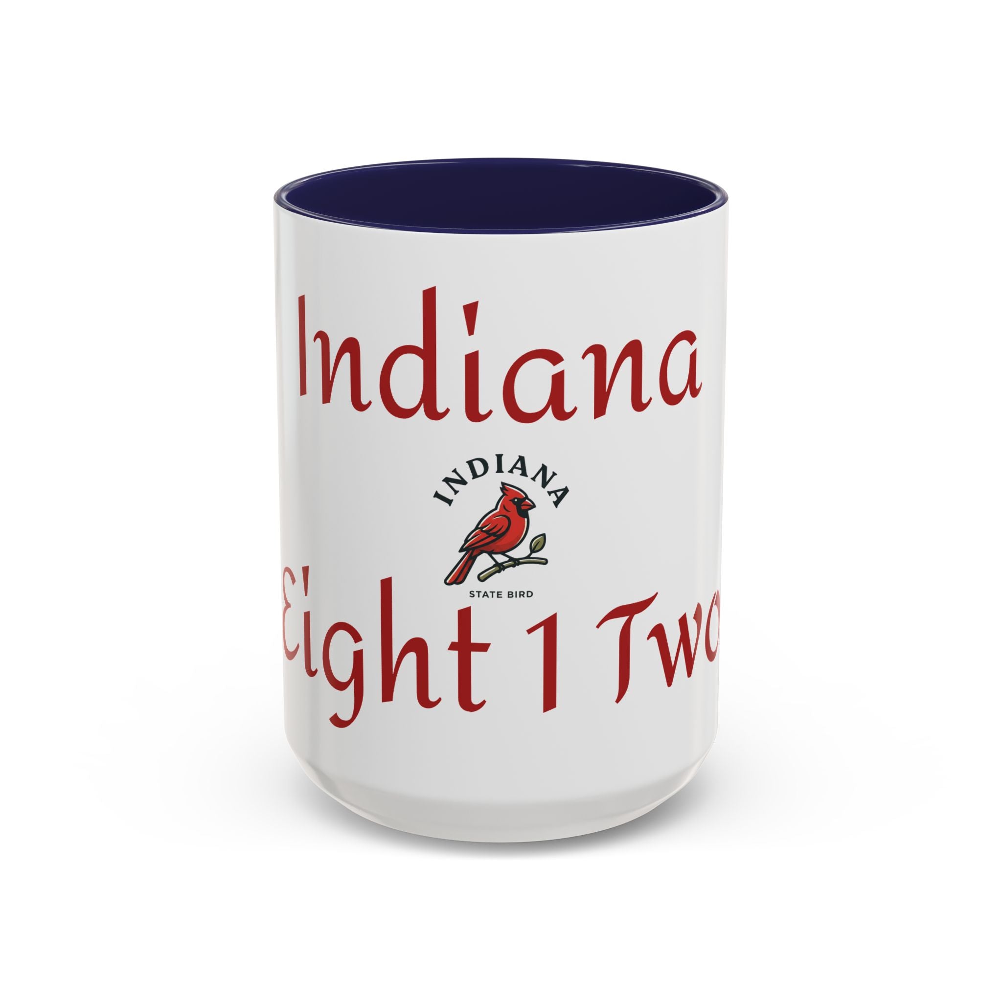 Indiana Cardinal Coffee Mug — State Bird Accent Mug (11/15oz)