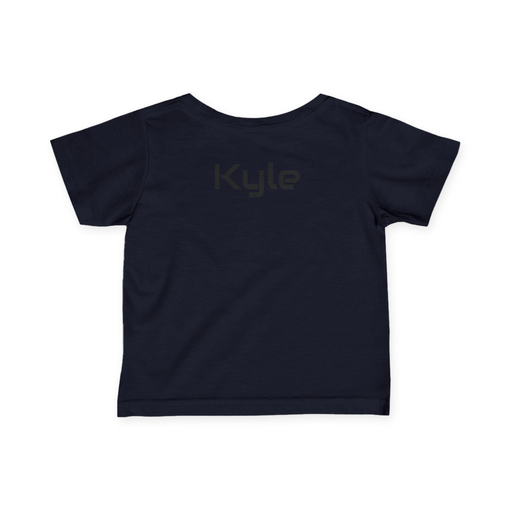 Infant Tee - Colorful 'Bro' Graffiti Graphic with Custom Name Back (Kids Baby Shirt)