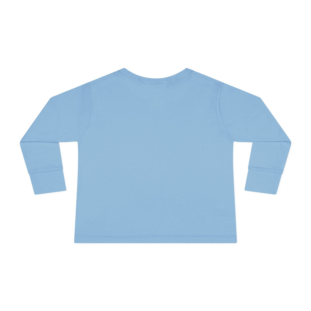 Colorful Hippo Toddler Long Sleeve Tee — Vibrant Jungle Animal Shirt for Kids