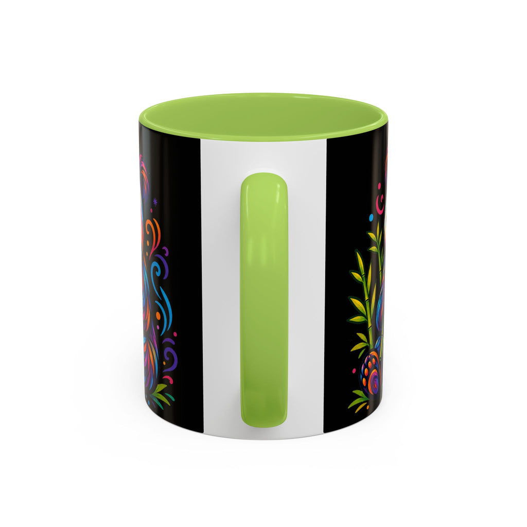 Colorful Panda Coffee Mug — Vibrant Bamboo Accent Mug (11/15oz)
