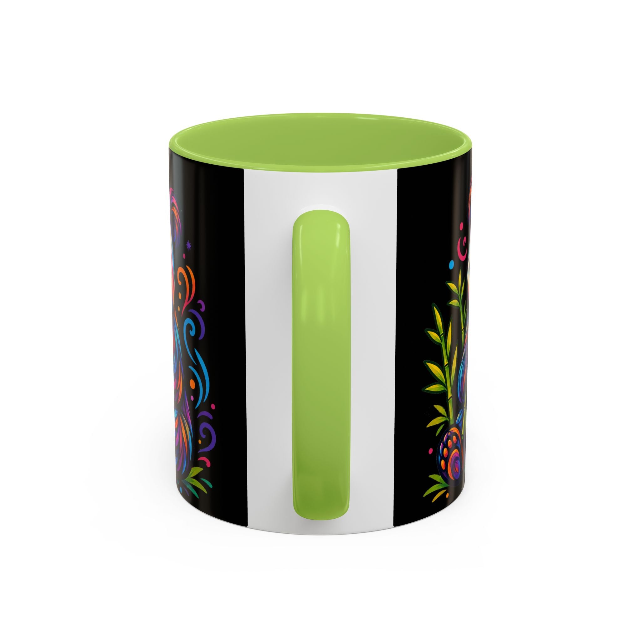 Colorful Panda Coffee Mug — Vibrant Bamboo Accent Mug (11/15oz)