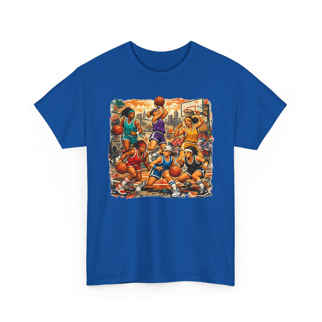 Street Basketball Crew Graphic Tee — Urban Court Players Illustration