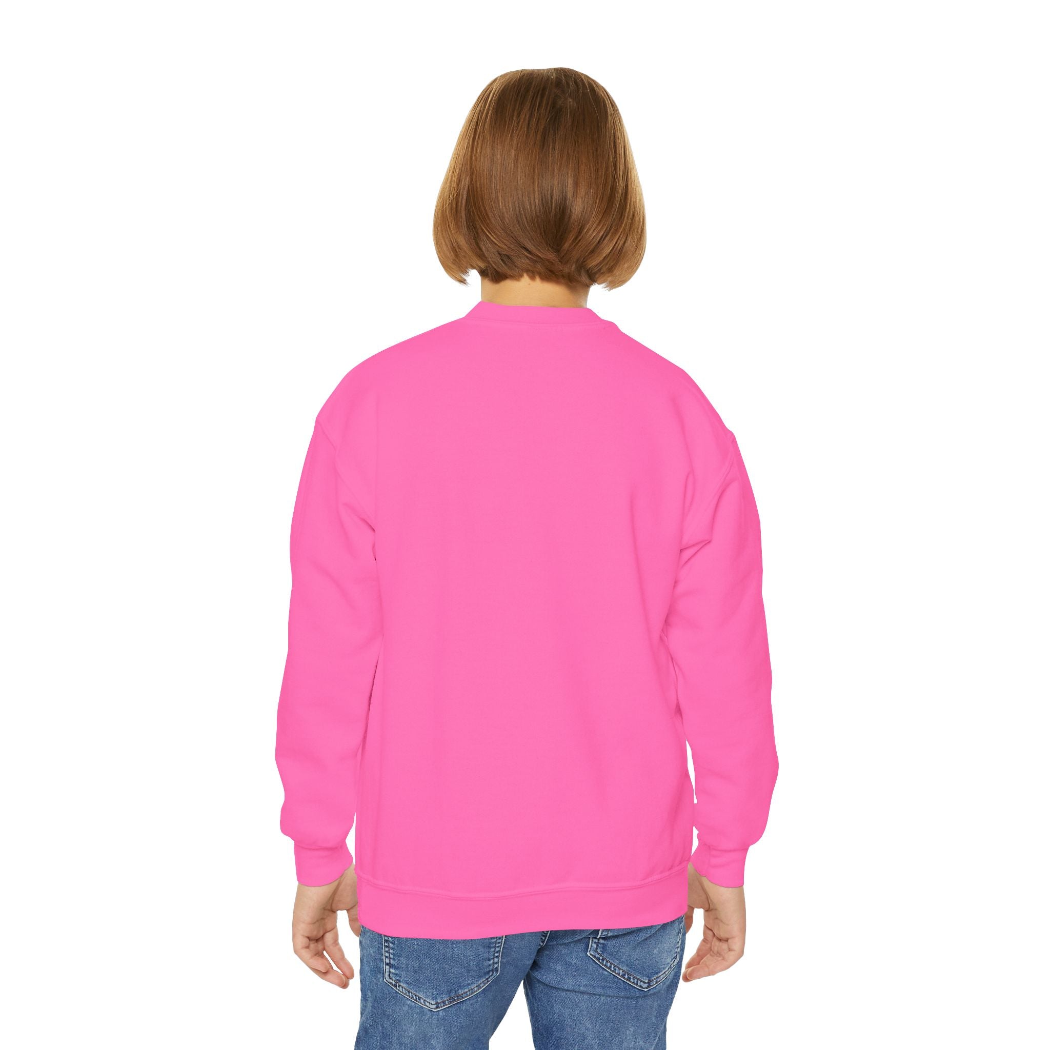 Youth Halloween Sweatshirt — "Trick or Treatasaurus" Dino Pumpkin Crewneck