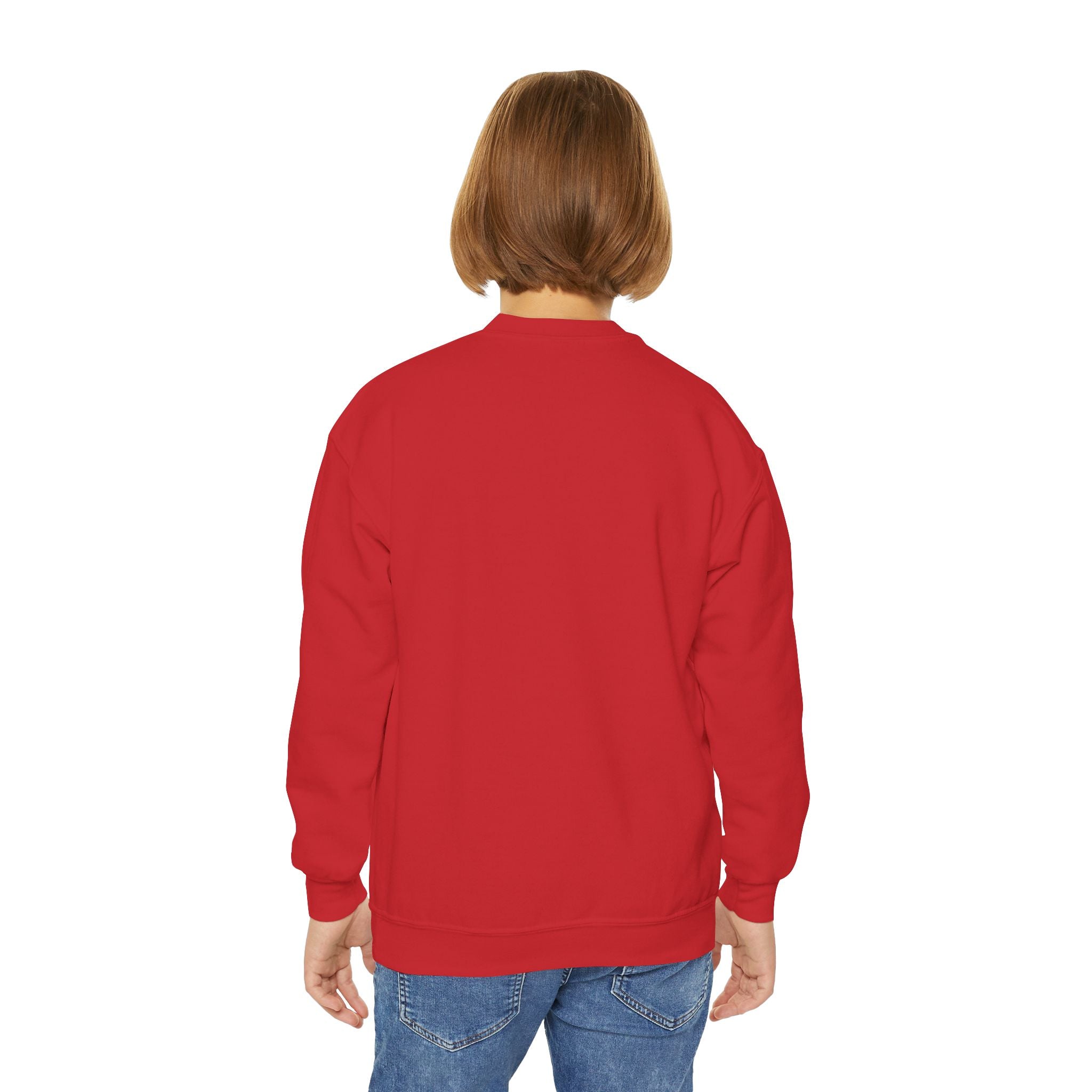 Youth Halloween Sweatshirt — "Trick or Treatasaurus" Dino Pumpkin Crewneck