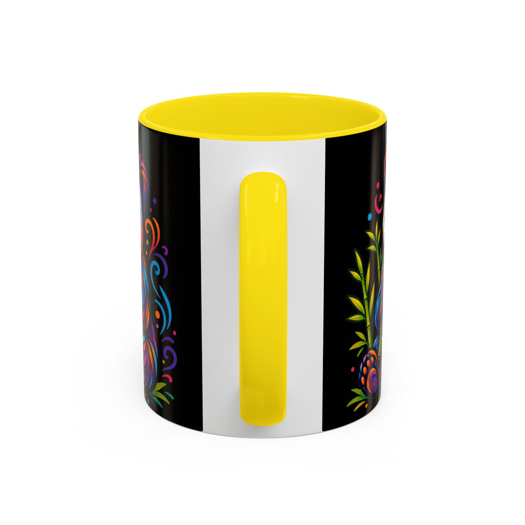 Colorful Panda Coffee Mug — Vibrant Bamboo Accent Mug (11/15oz)