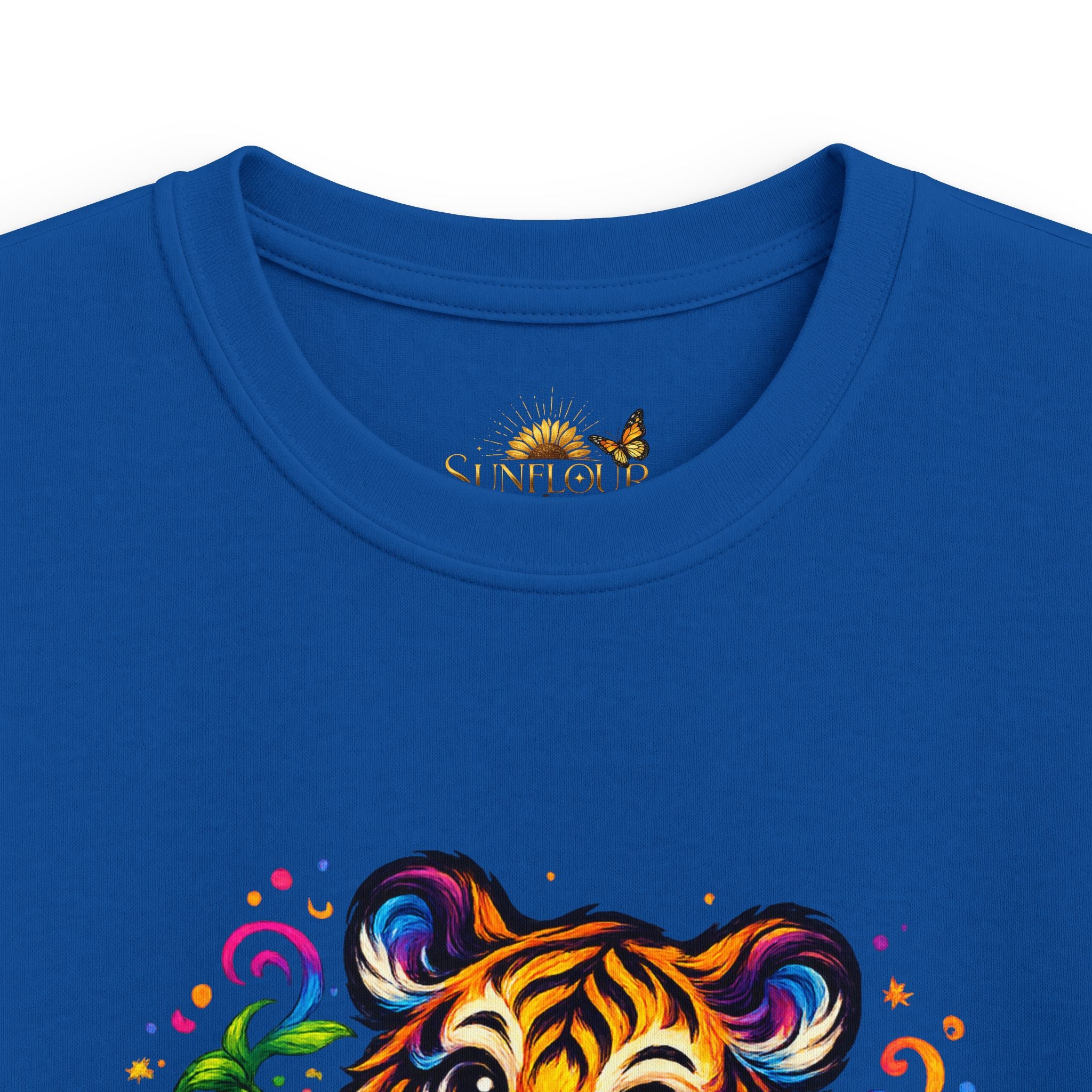 Kids Tee — Colorful Playful Tiger Cub Graphic Shirt
