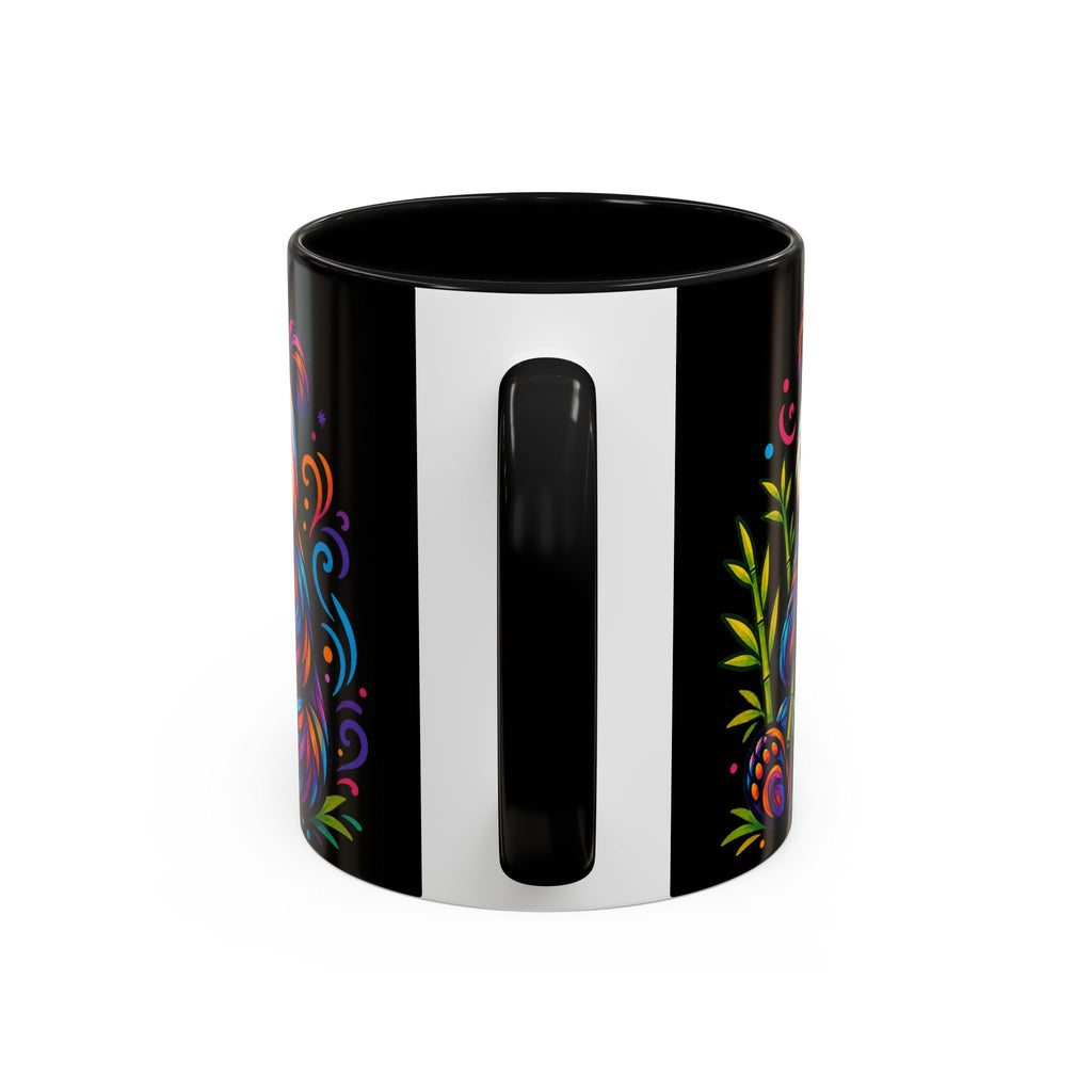 Colorful Panda Coffee Mug — Vibrant Bamboo Accent Mug (11/15oz)