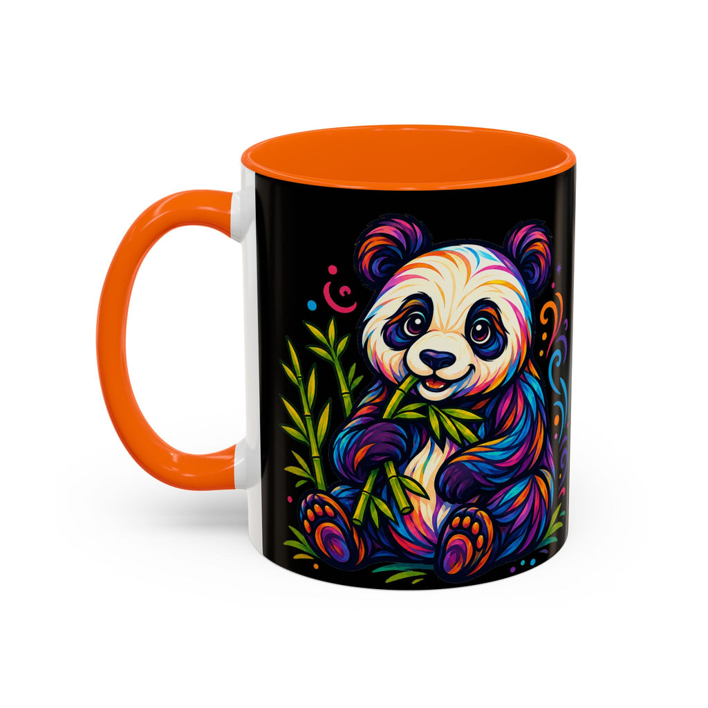 Colorful Panda Coffee Mug — Vibrant Bamboo Accent Mug (11/15oz)