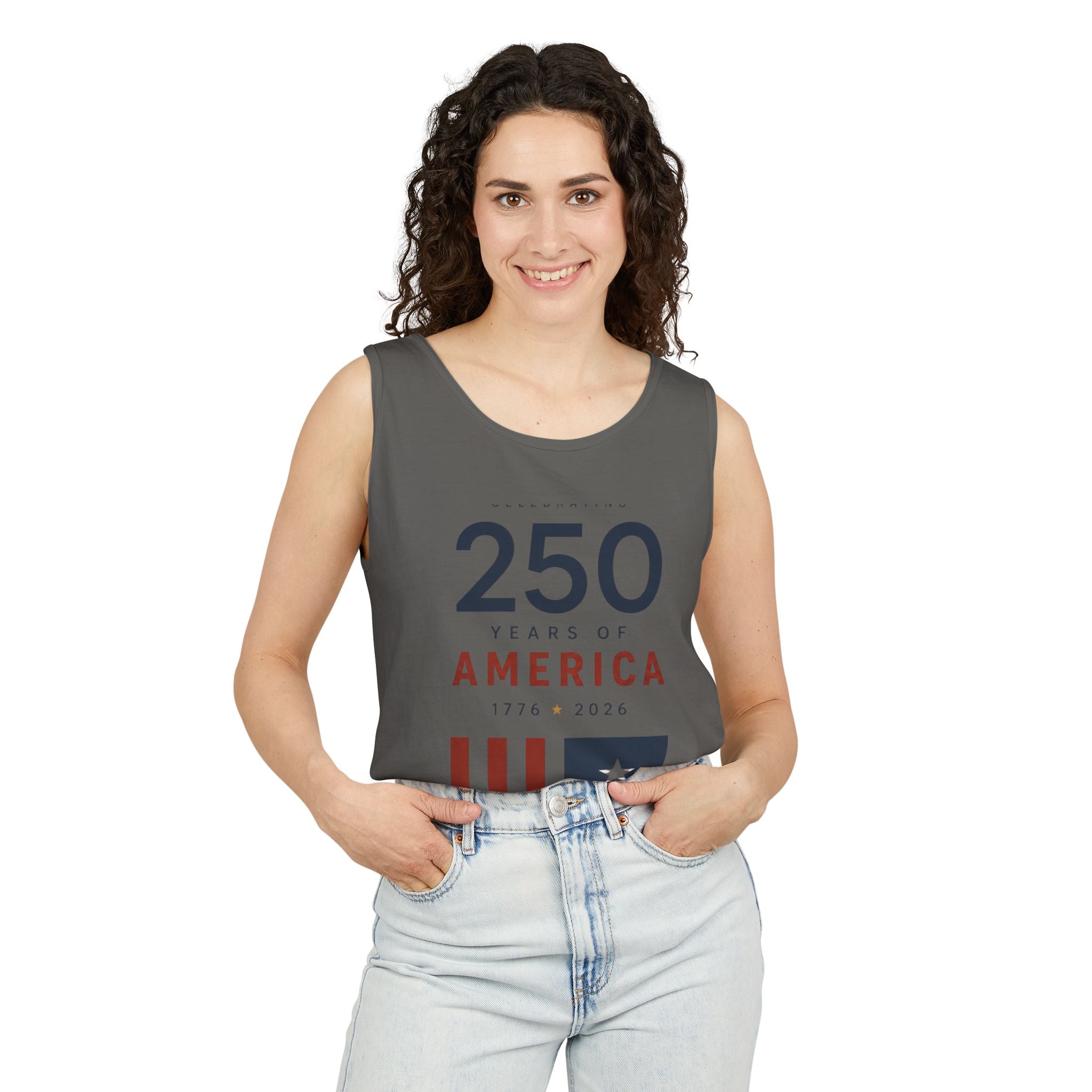 250 Years of America Tank Top — Patriotic 1776–2026 Anniversary Graphic Tank