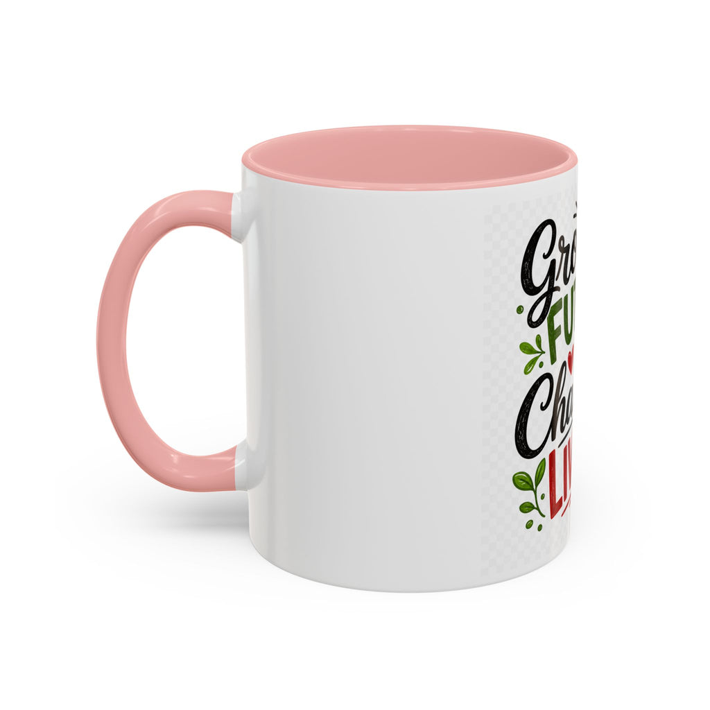 Growing Futures & Changing Lives Coffee Mug — Teacher Appreciation Accent Mug (11/15oz)