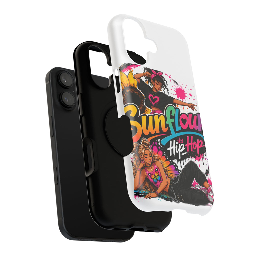 Sunflower Hip Hop Phone Case — Impact-Resistant Protective Case