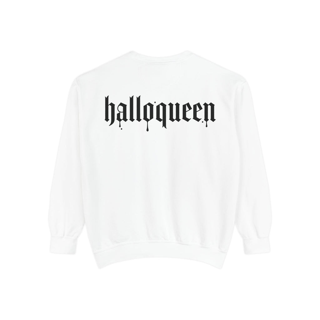 Halloween Sweatshirt — "halloqueen" Ghosts Pullover