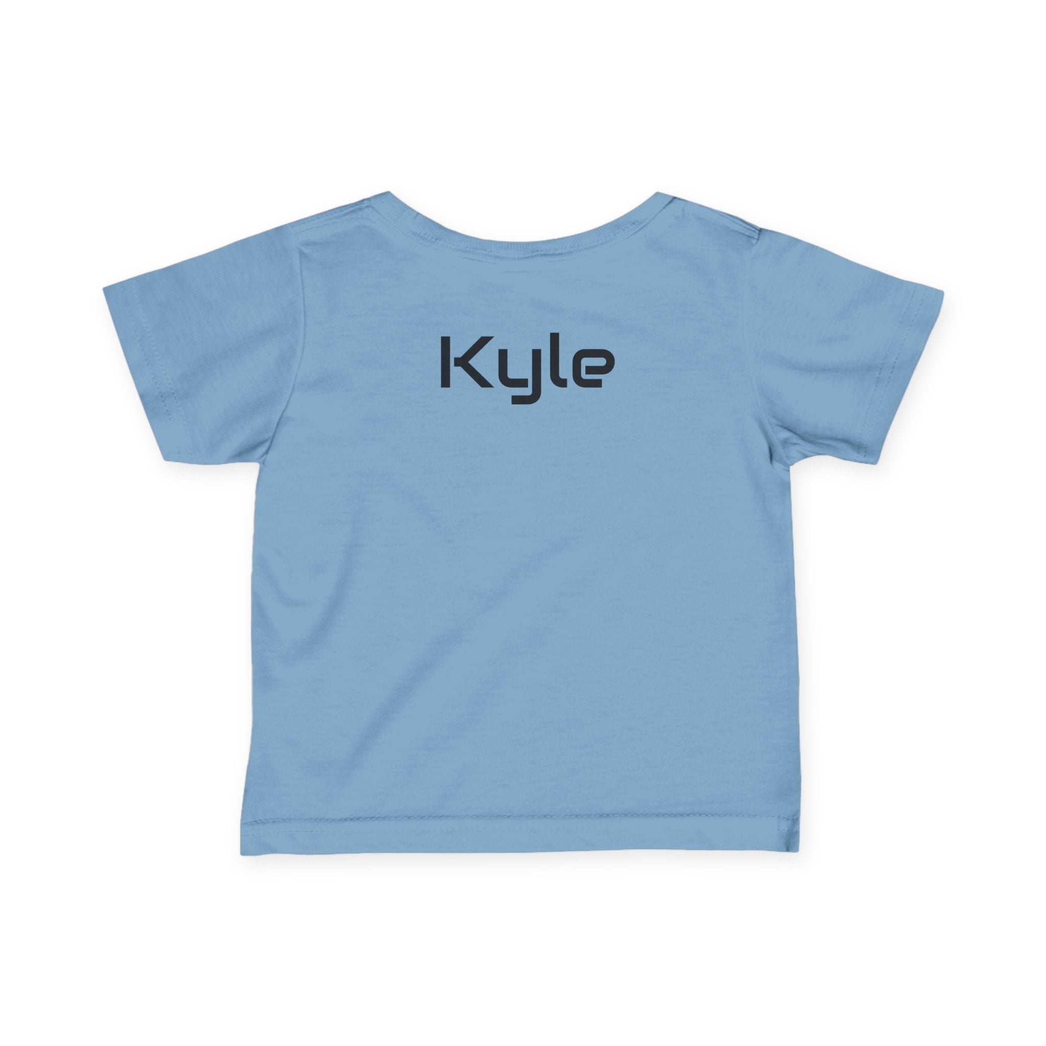Infant Tee - Colorful 'Bro' Graffiti Graphic with Custom Name Back (Kids Baby Shirt)