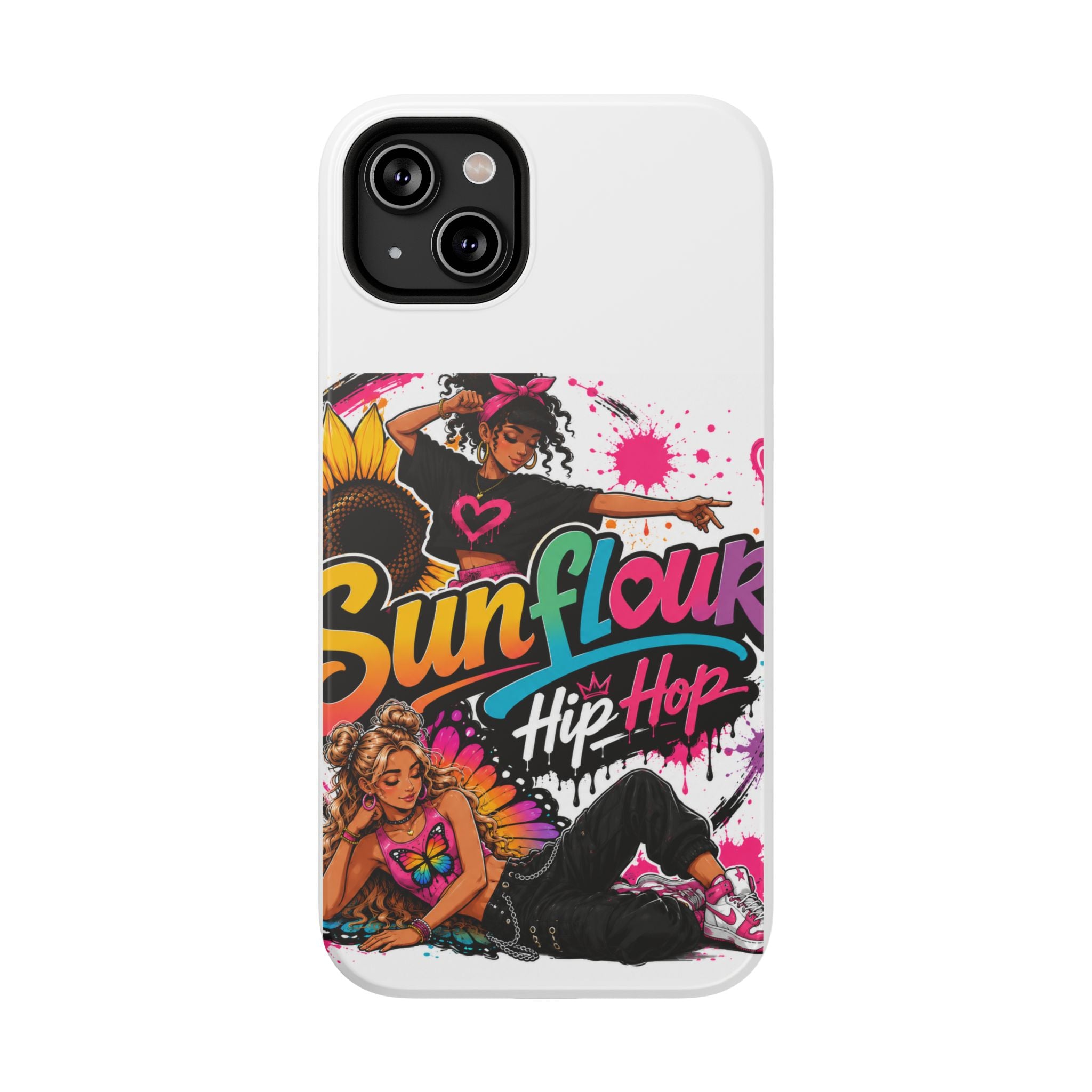 Sunflower Hip Hop Phone Case — Impact-Resistant Protective Case
