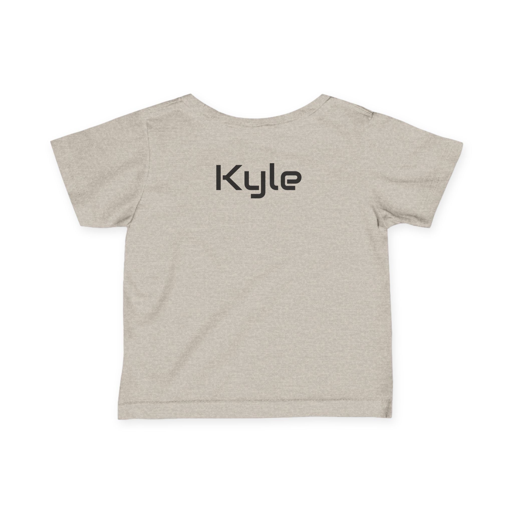Infant Tee - Colorful 'Bro' Graffiti Graphic with Custom Name Back (Kids Baby Shirt)