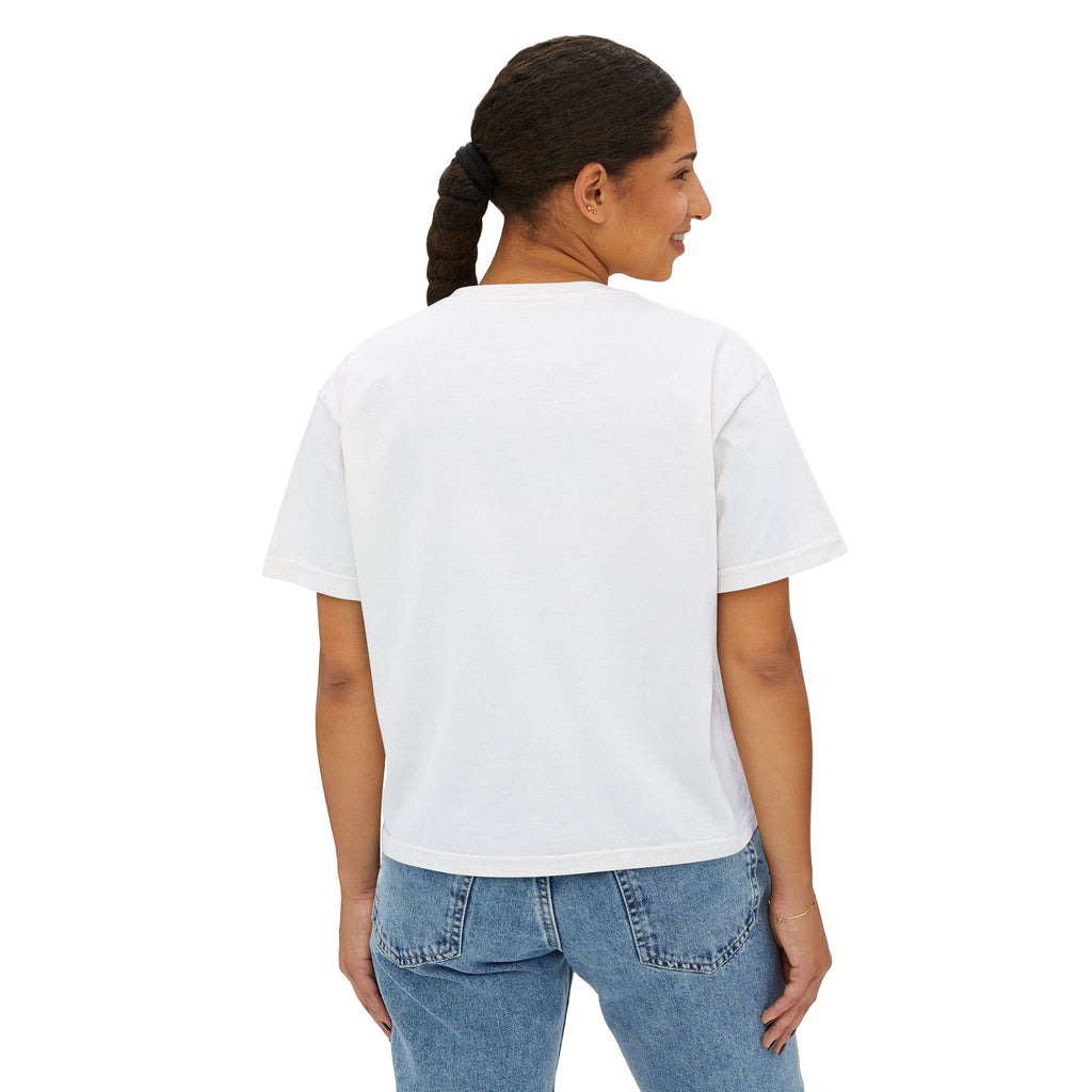 Women’s Boxy Tee — Pink Street Dance Graphic "Dance"