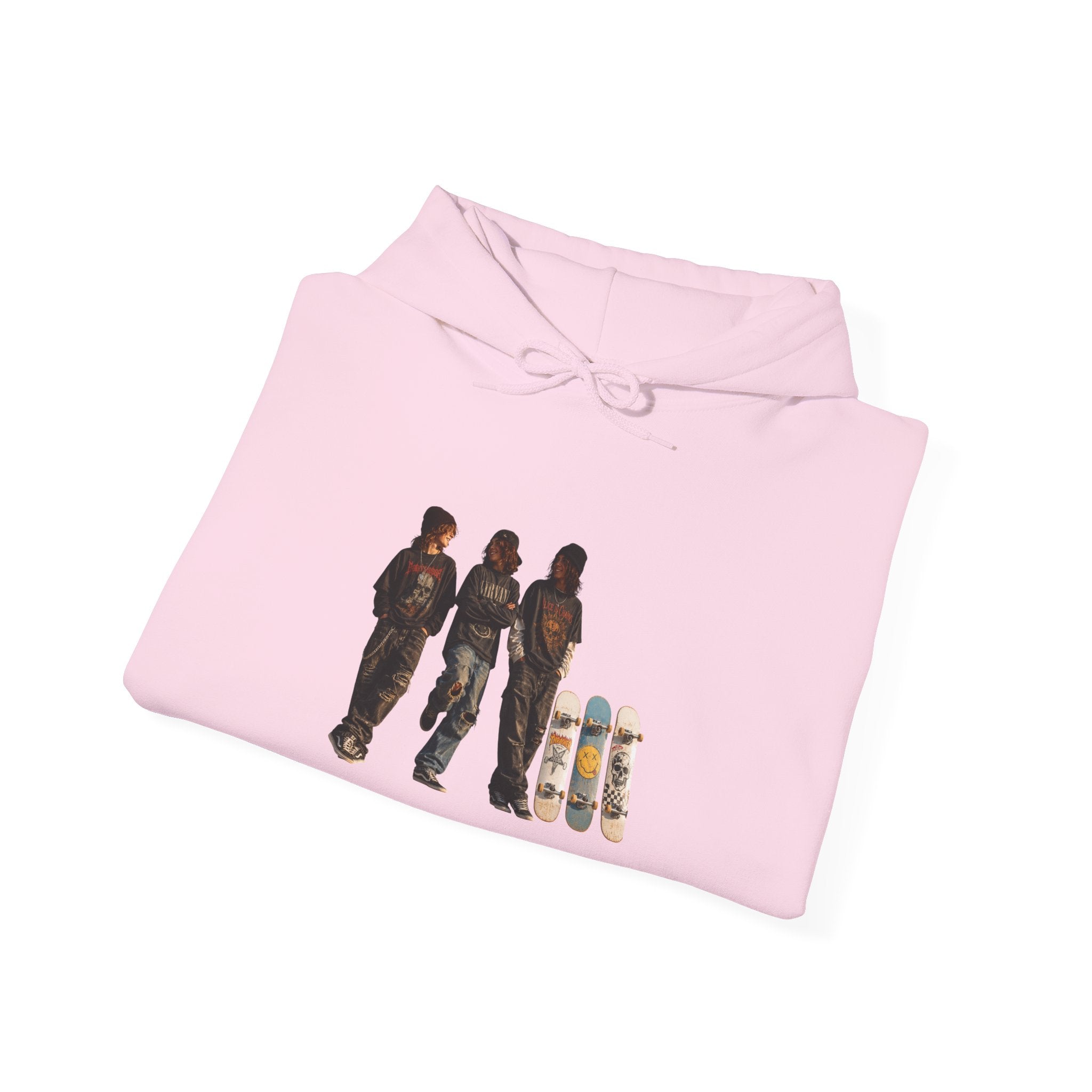Skate Crew Graffiti Hoodie — Urban Skateboard Art Pullover