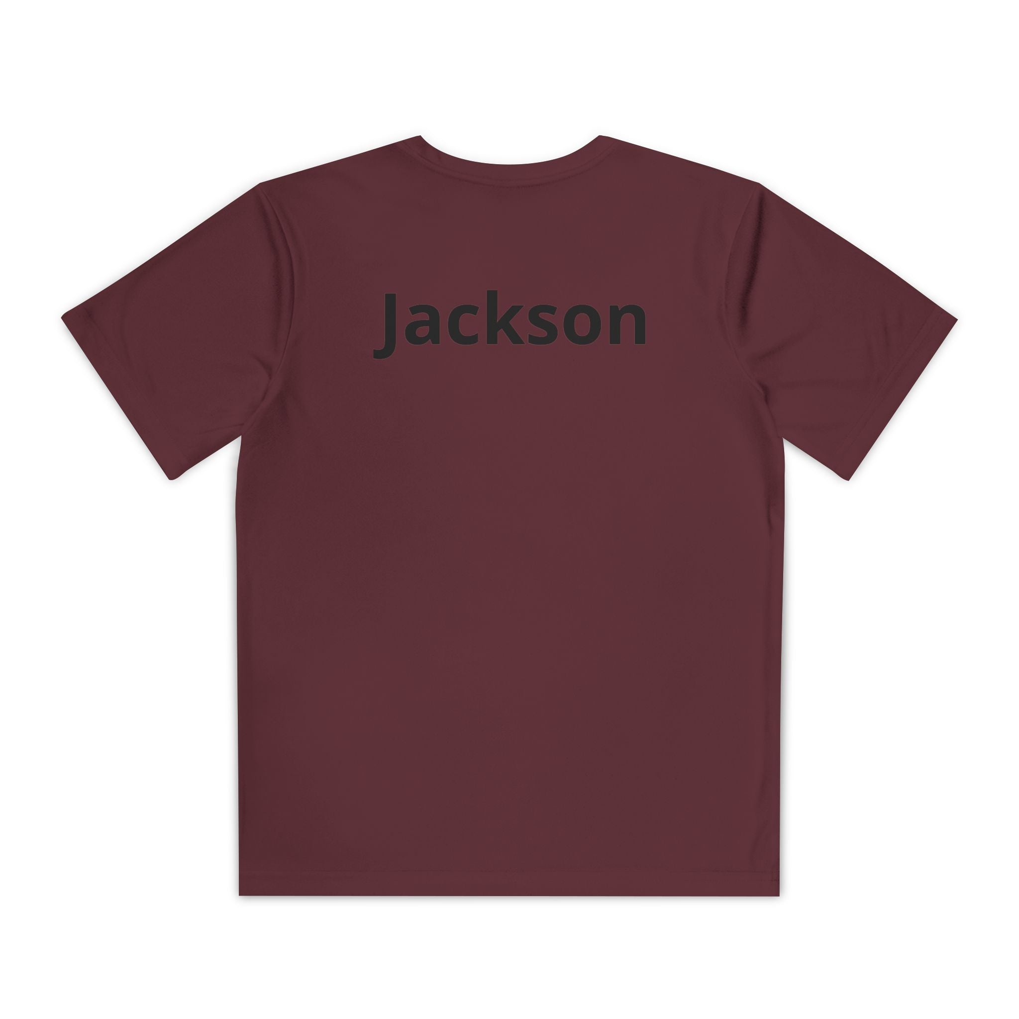 Youth Basketball Tee, Back to School — "Focus Work Win" Personalized Name Jersey