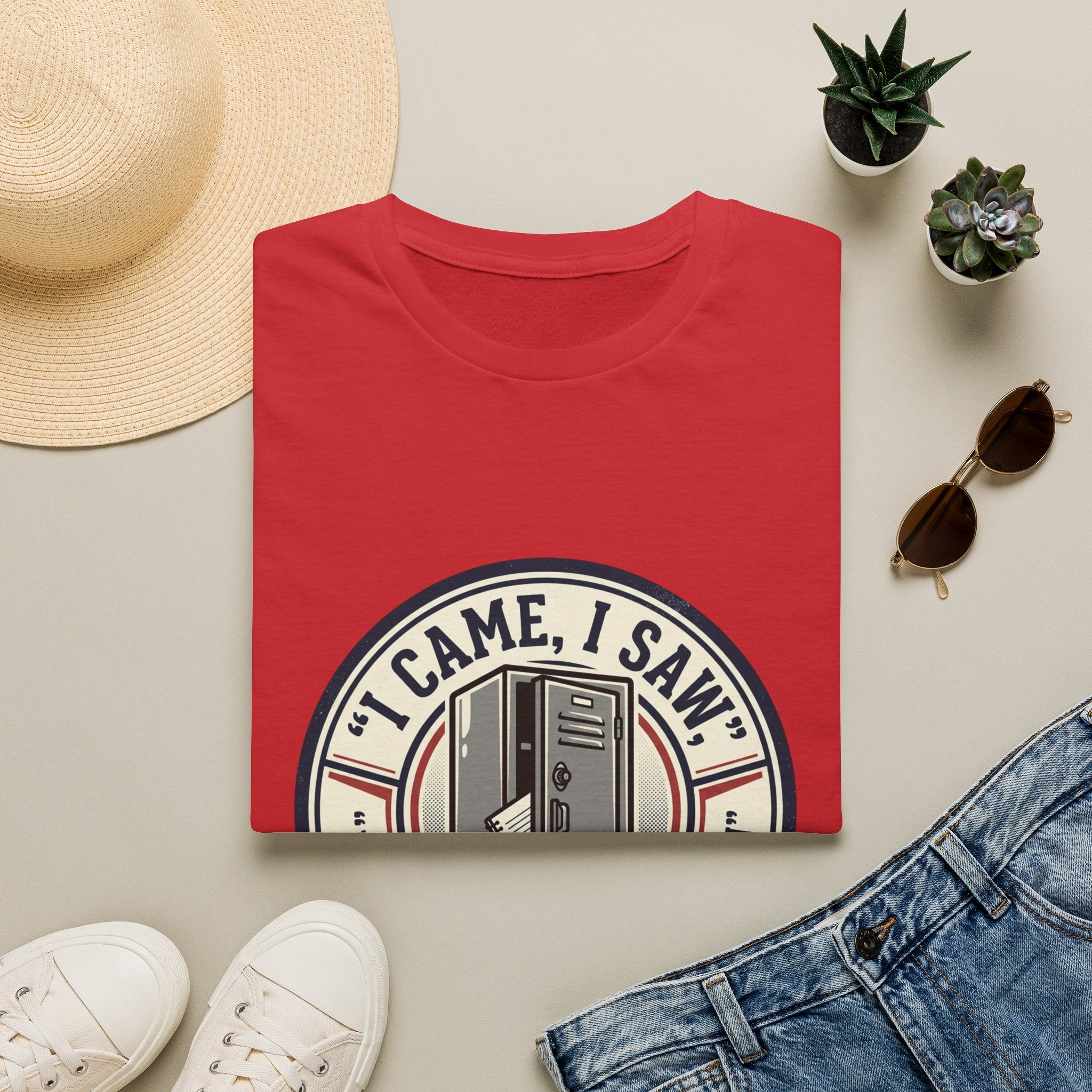 Locker Community T‑Shirt — “I Came, I Saw, I Tidied My Locker” Vintage Locker Room Tee