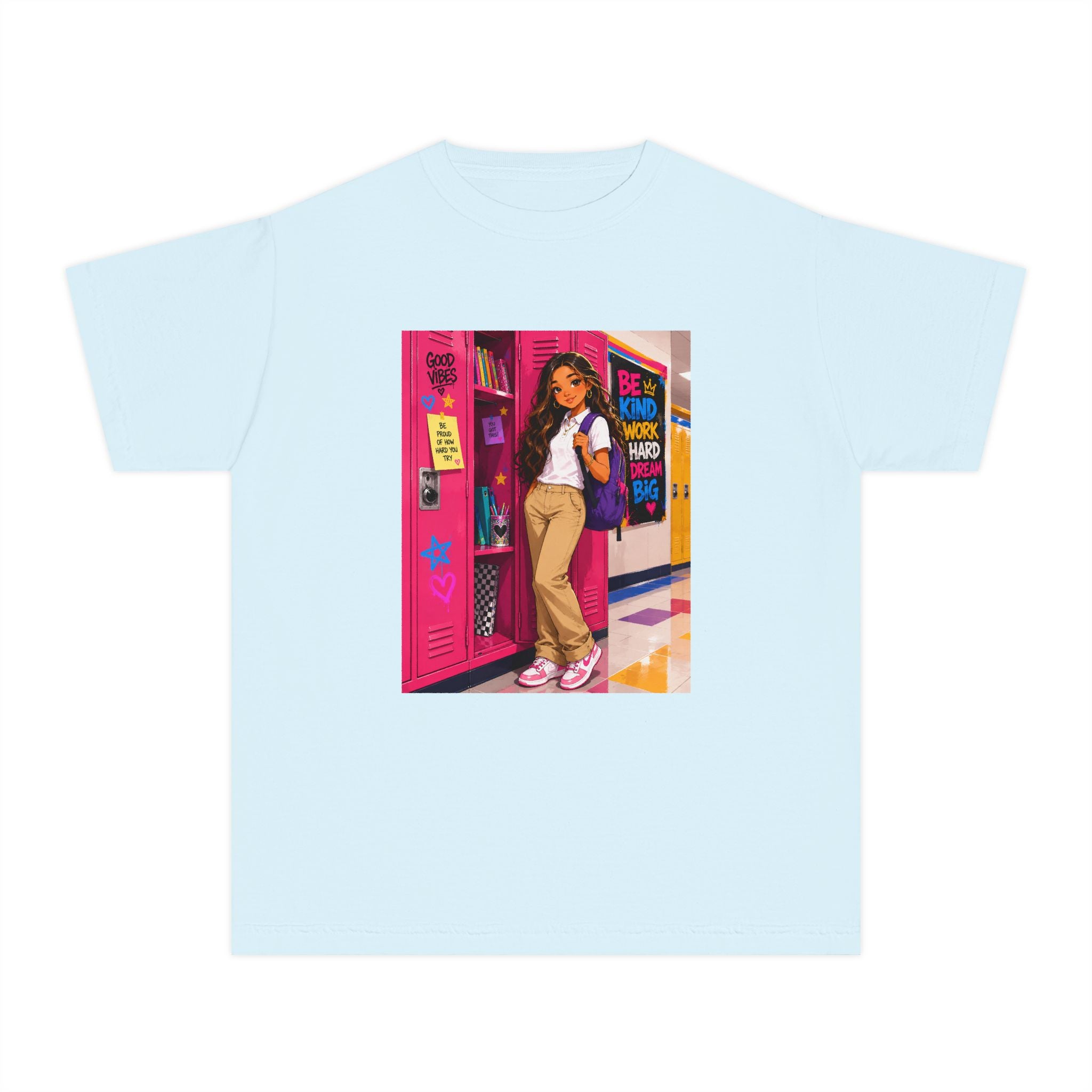 Schoolgirl Locker Youth Tee — Personalized "Olivia" Schoolgirl Locker Graphic Shirt