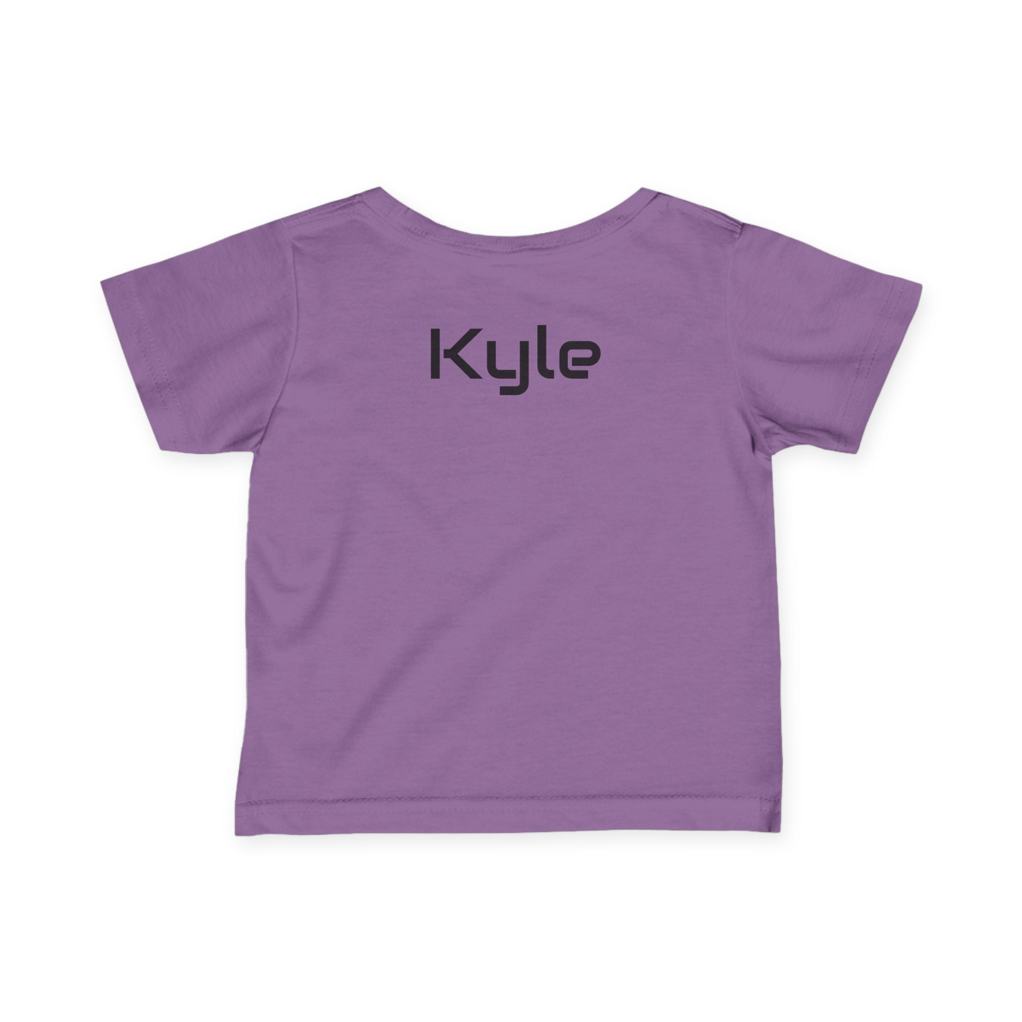 Infant Tee - Colorful 'Bro' Graffiti Graphic with Custom Name Back (Kids Baby Shirt)