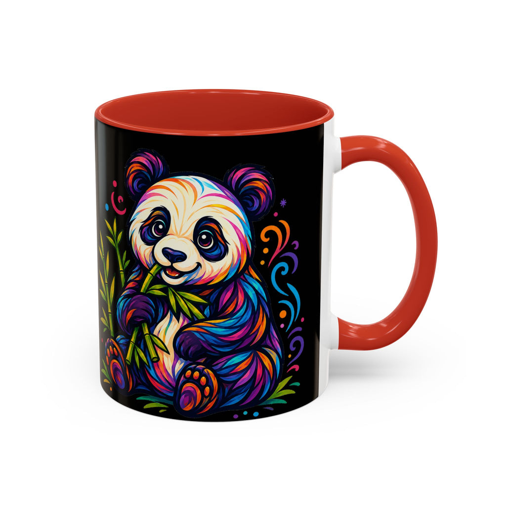 Colorful Panda Coffee Mug — Vibrant Bamboo Accent Mug (11/15oz)