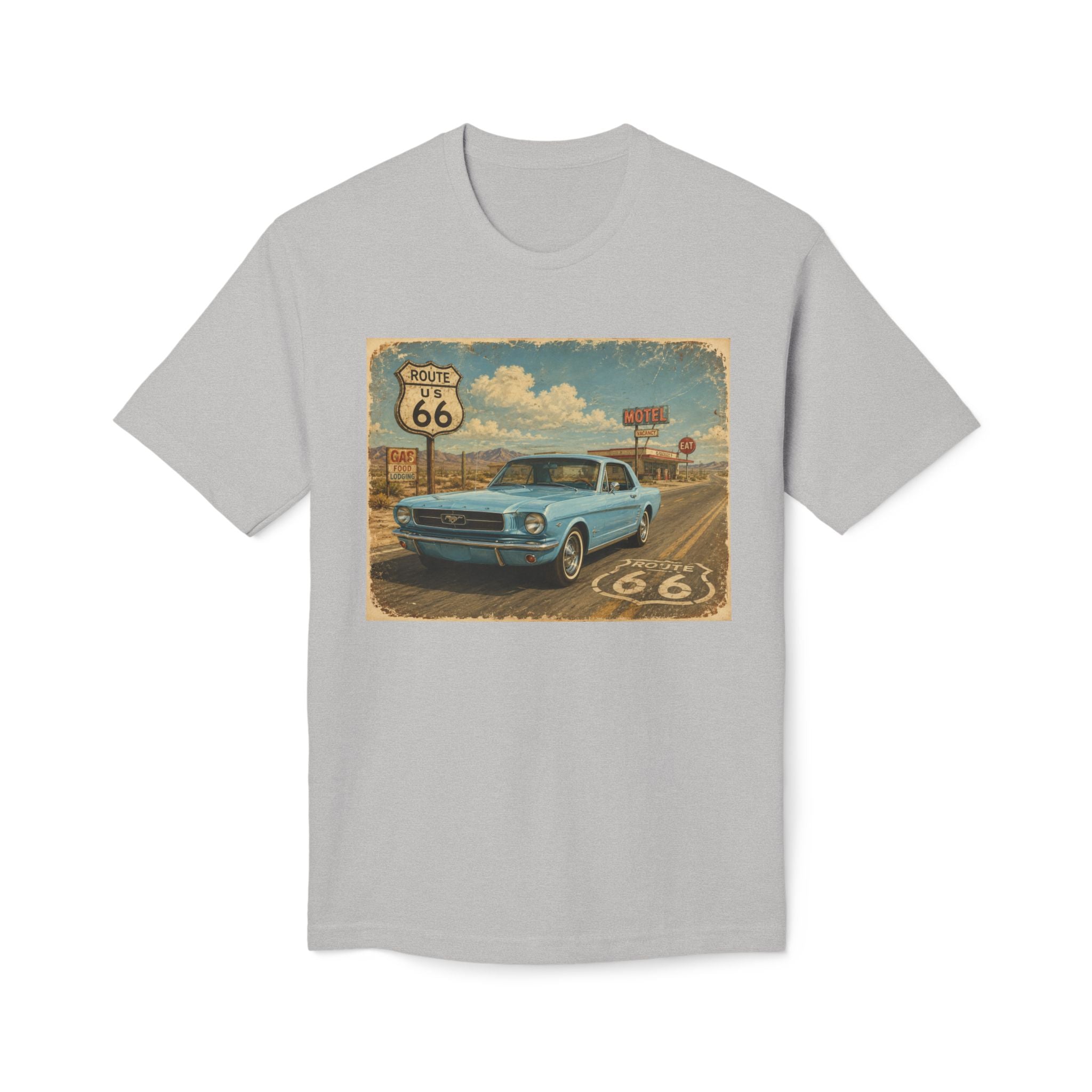 Cruisin' My Way Into 60 T-Shirt — Vintage Route 66 Classic Car Birthday Tee