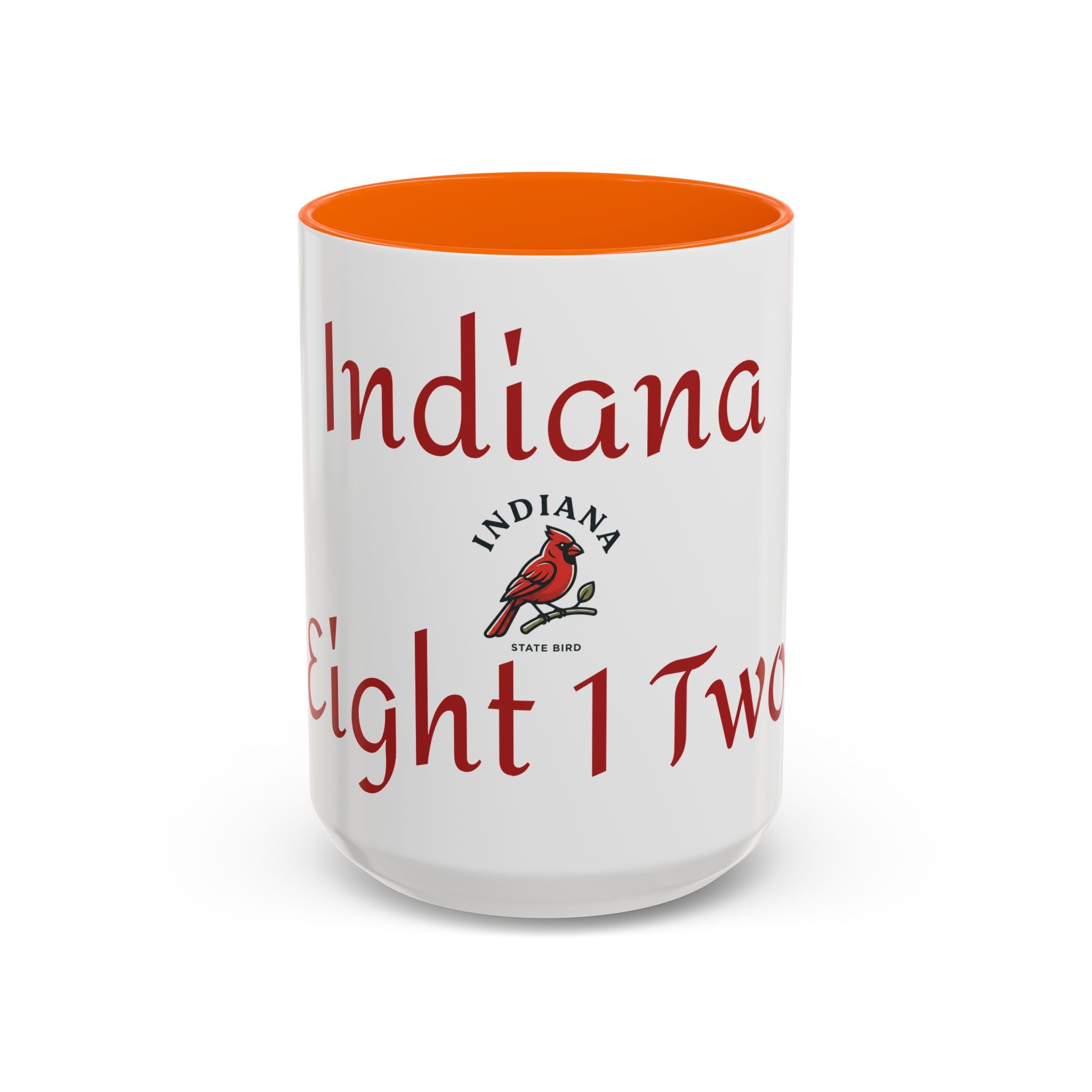 Indiana Cardinal Coffee Mug — State Bird Accent Mug (11/15oz)