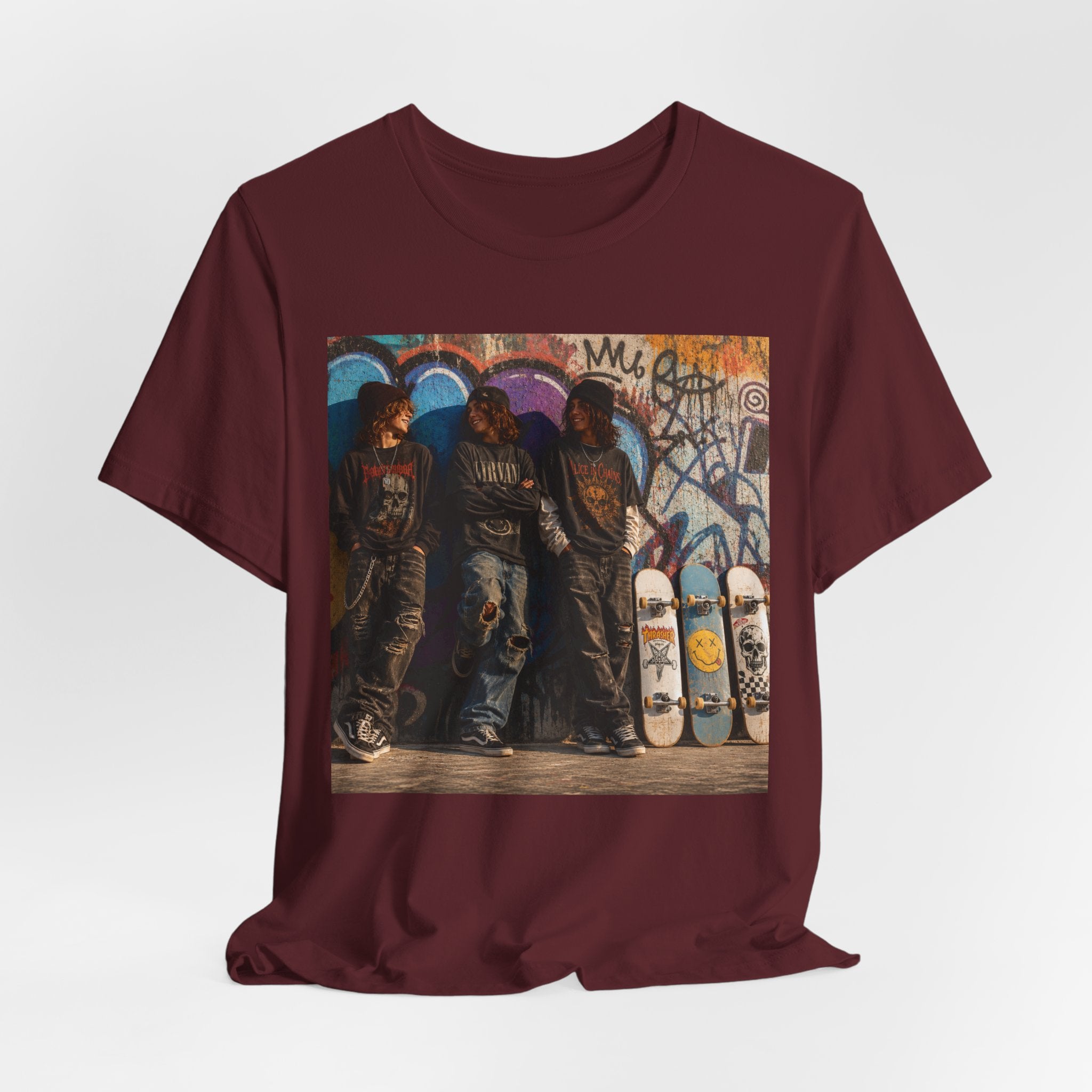 Skate Crew Graphic Tee – Urban Skateboard Art T‑Shirt