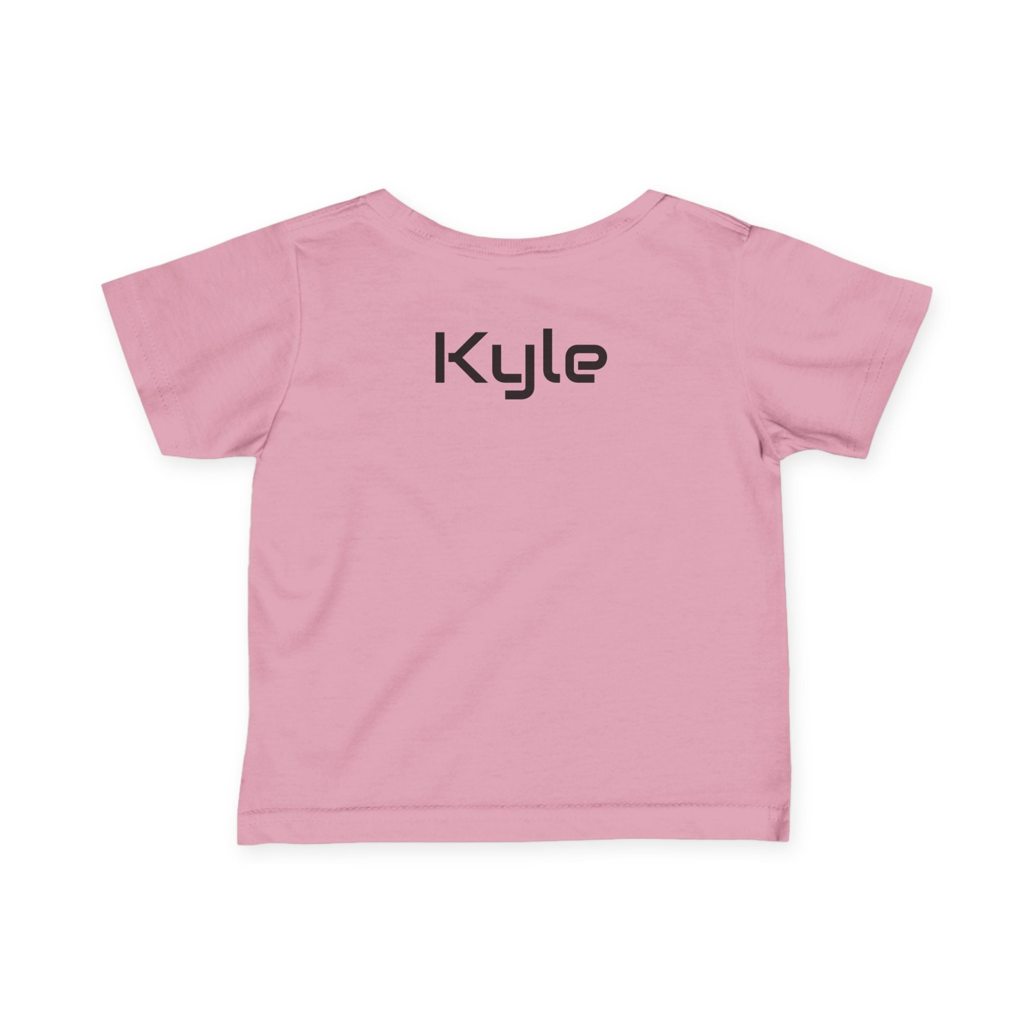 Infant Tee - Colorful 'Bro' Graffiti Graphic with Custom Name Back (Kids Baby Shirt)