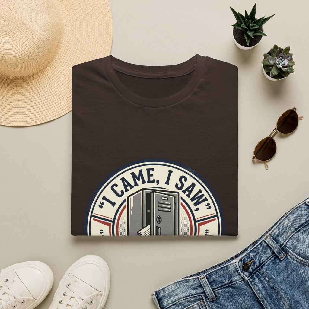 Locker Community T‑Shirt — “I Came, I Saw, I Tidied My Locker” Vintage Locker Room Tee