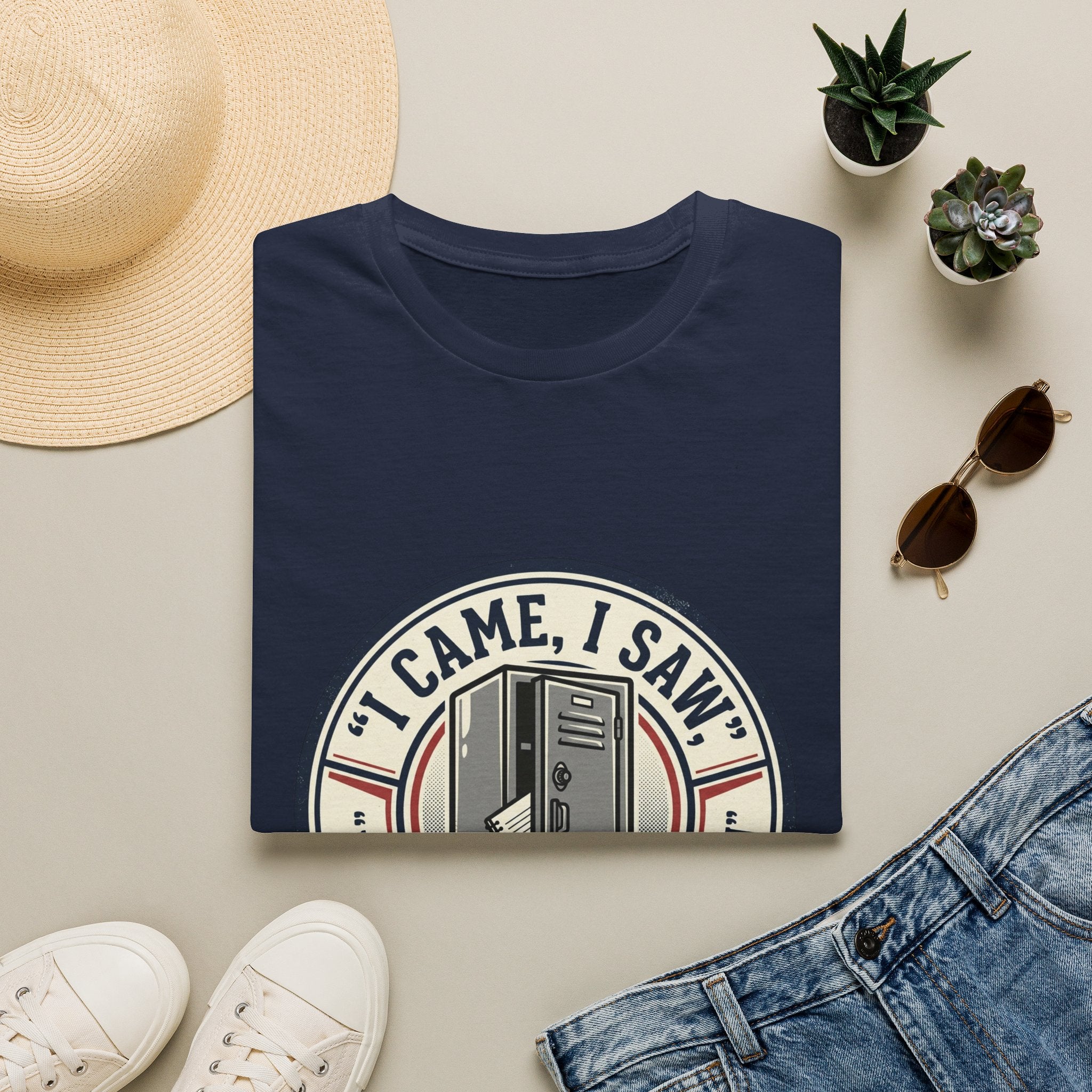 Locker Community T‑Shirt — “I Came, I Saw, I Tidied My Locker” Vintage Locker Room Tee