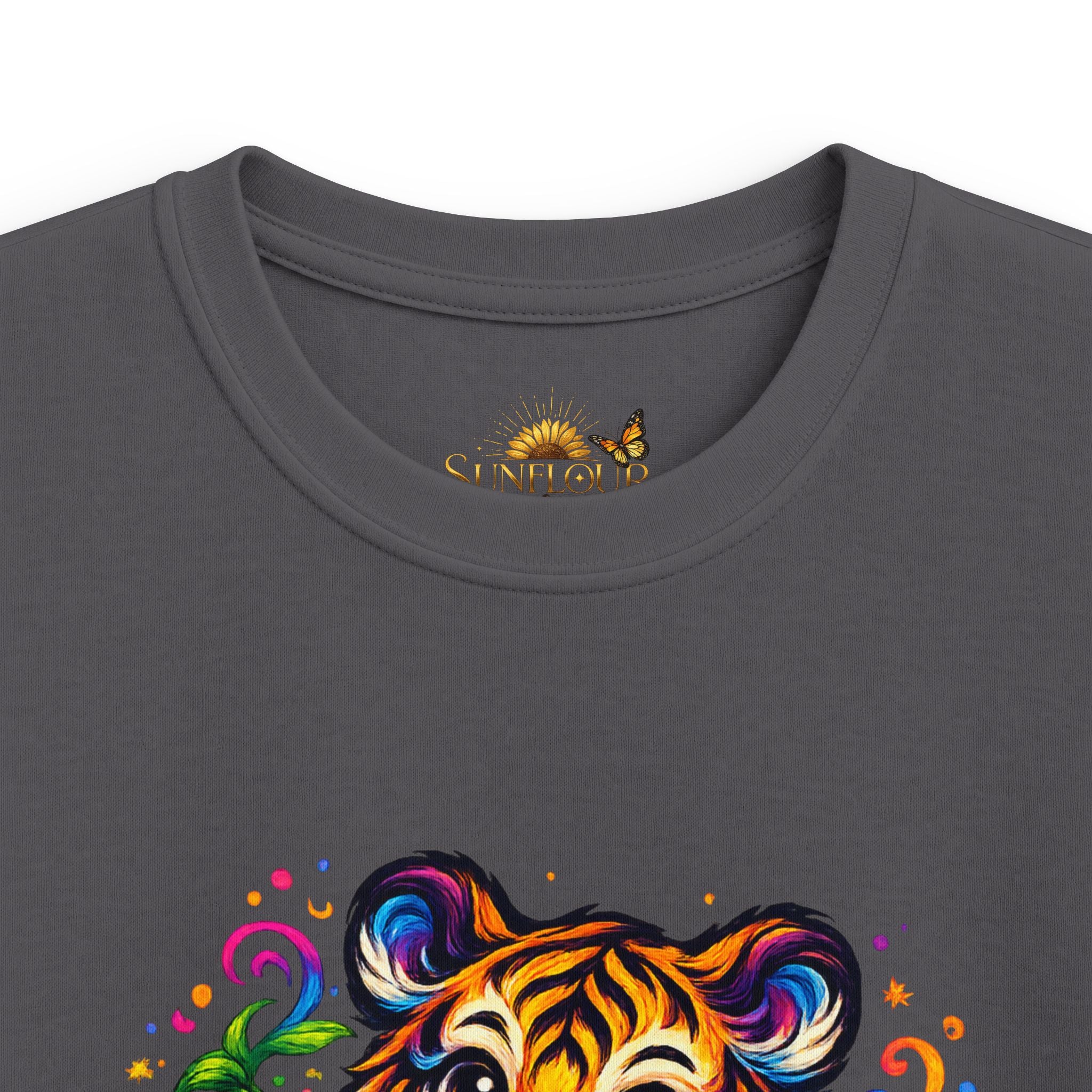 Kids Tee — Colorful Playful Tiger Cub Graphic Shirt