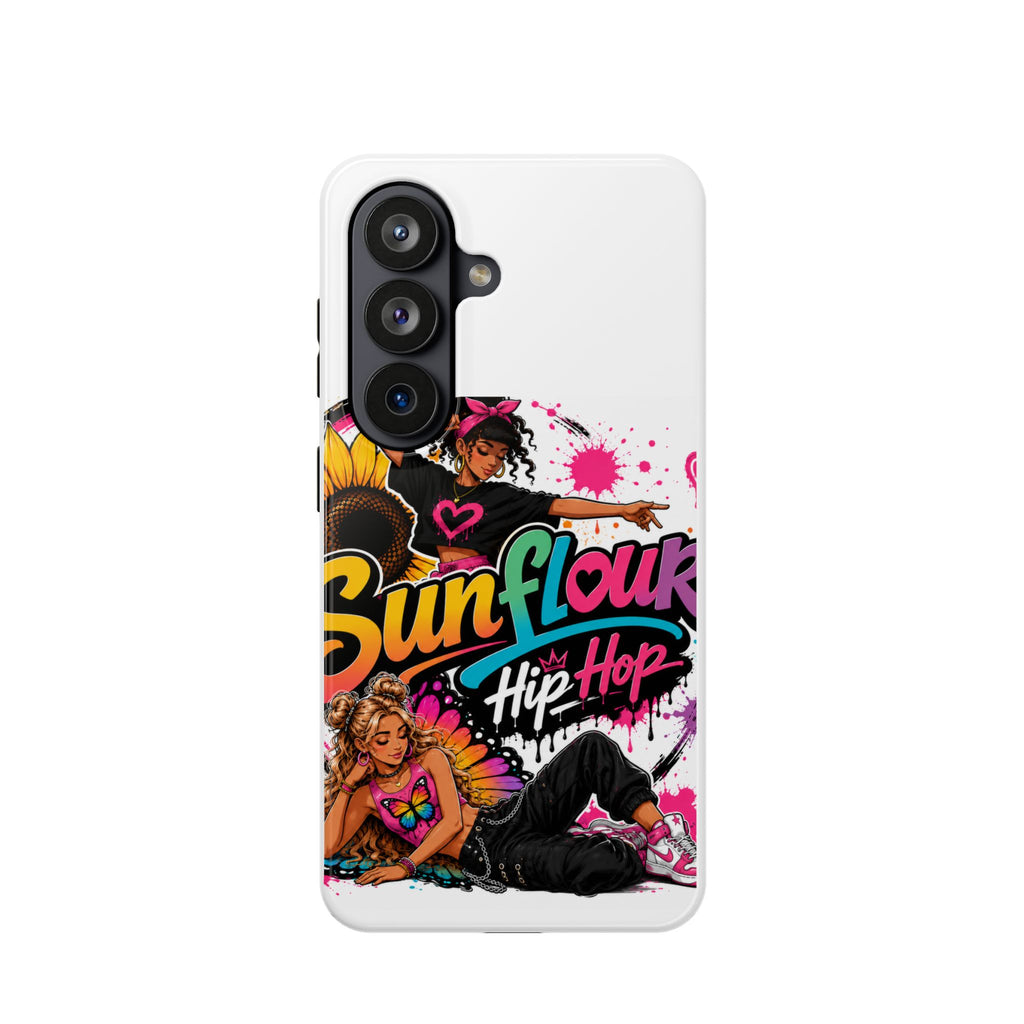 Sunflower Hip Hop Phone Case — Impact-Resistant Protective Case