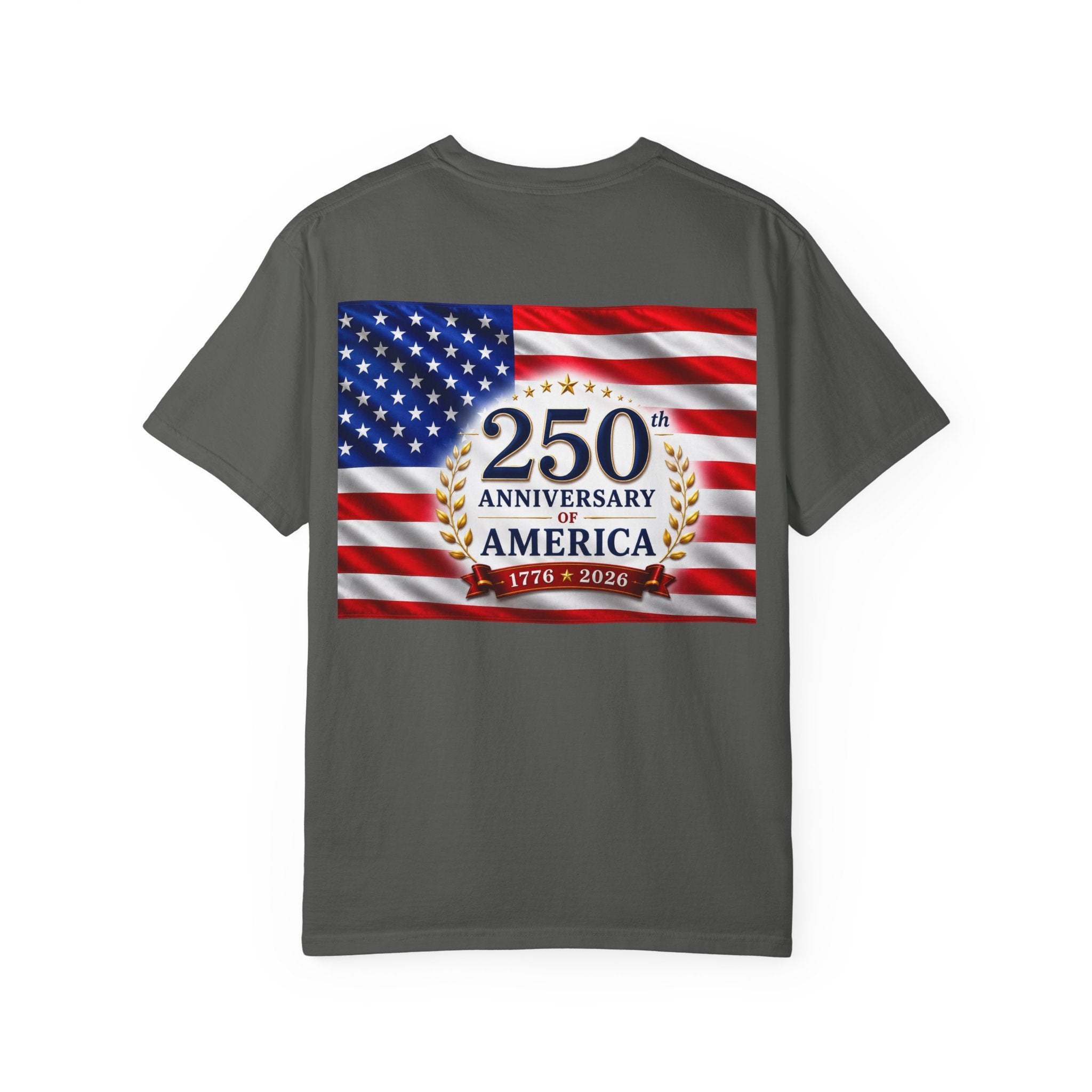'Merica Peace Sign T-Shirt — 250th Anniversary of America Flag Tee (1776–2026)