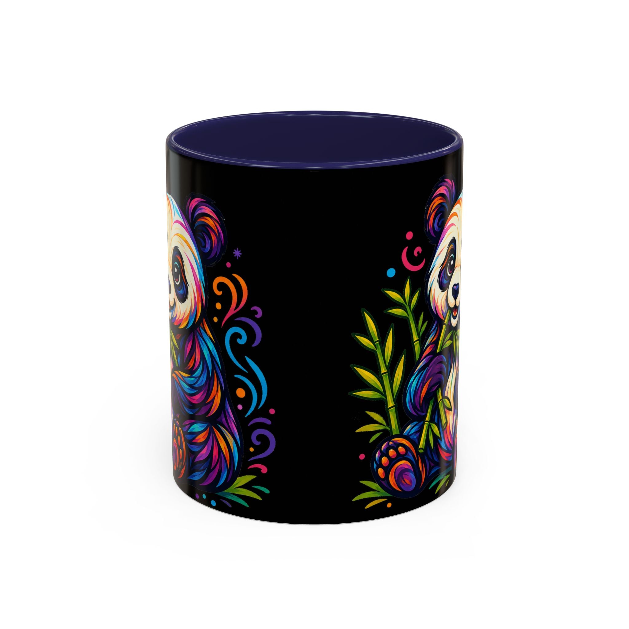 Colorful Panda Coffee Mug — Vibrant Bamboo Accent Mug (11/15oz)