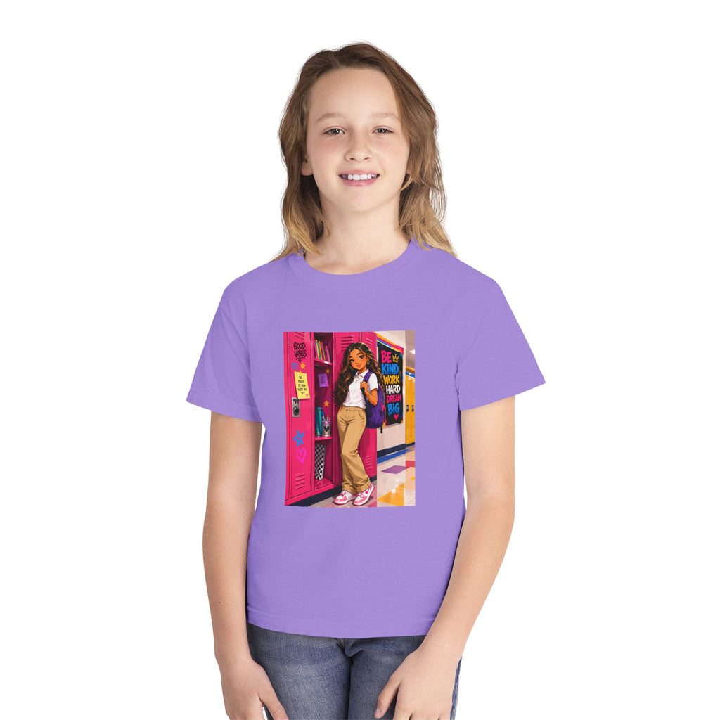Schoolgirl Locker Youth Tee — Personalized "Olivia" Schoolgirl Locker Graphic Shirt