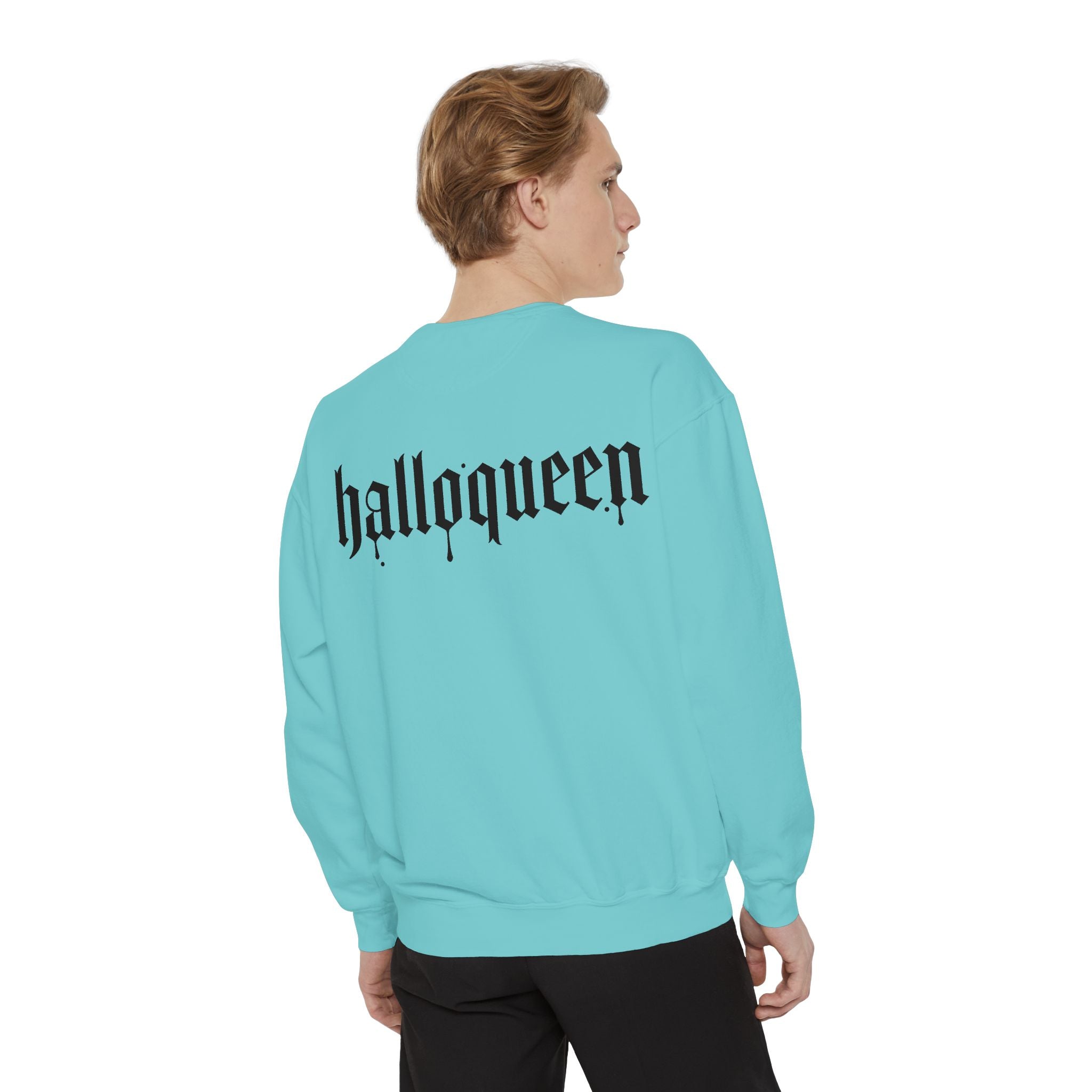 Halloween Sweatshirt — "halloqueen" Ghosts Pullover