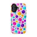 Magnetic Tough Phone Case — Colorful Bubble Dot Pattern