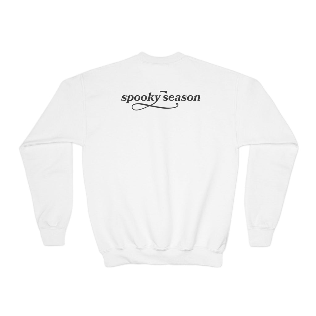 Youth Crewneck Sweatshirt — "Spooky Season" Halloween Kid Pullover