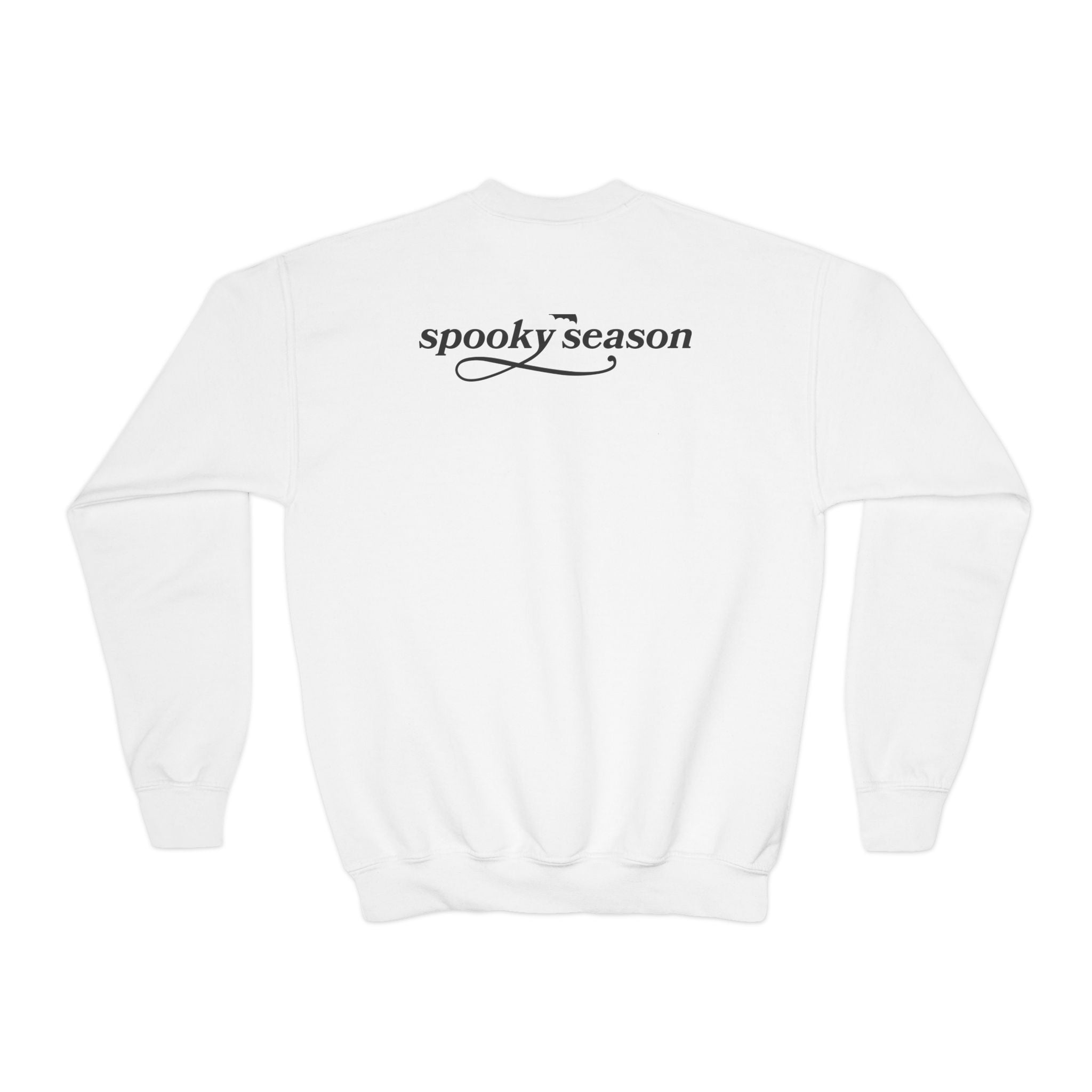 Youth Crewneck Sweatshirt — "Spooky Season" Halloween Kid Pullover